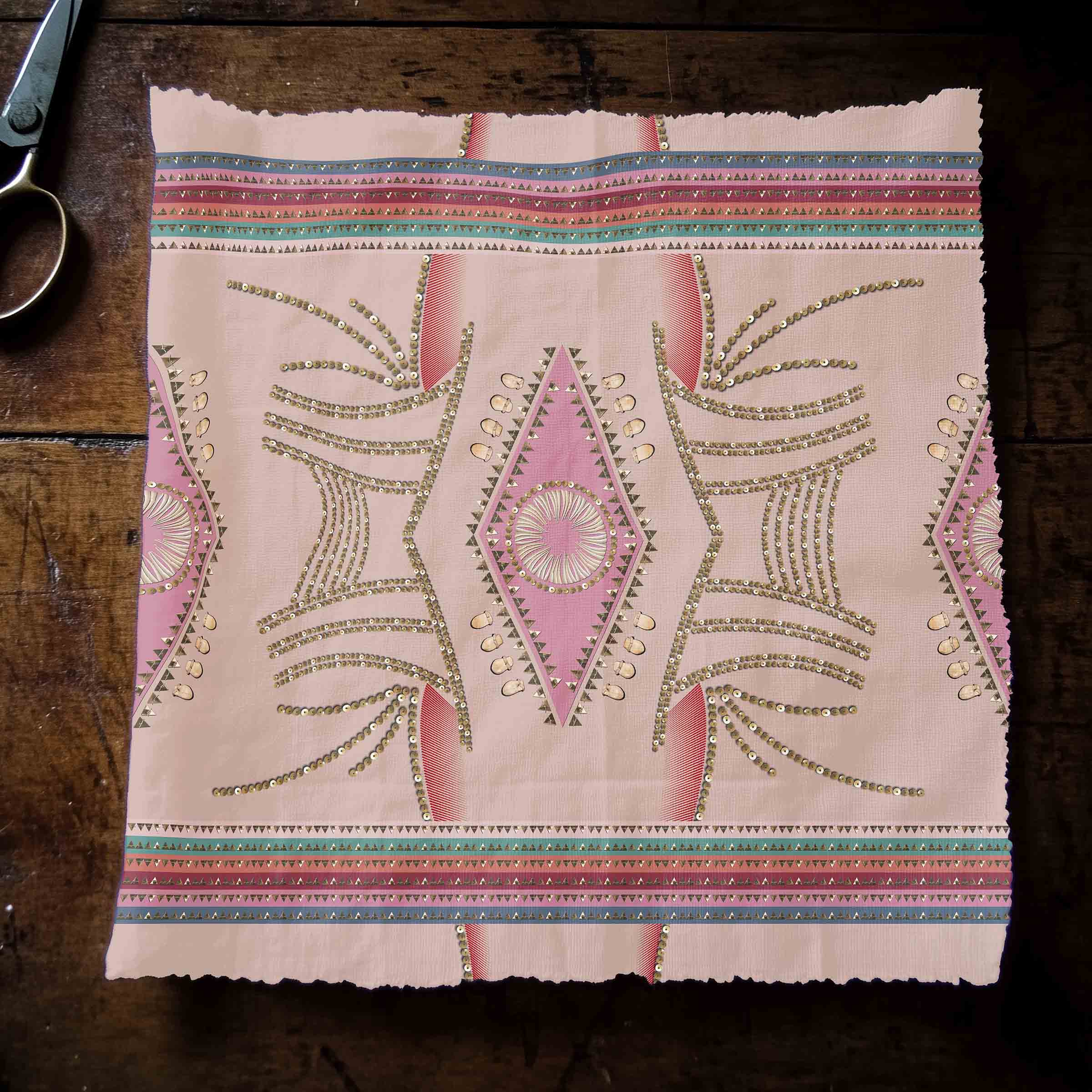 Dreams of Deco Blush 42 Inch Cotton Poplin Pre Order