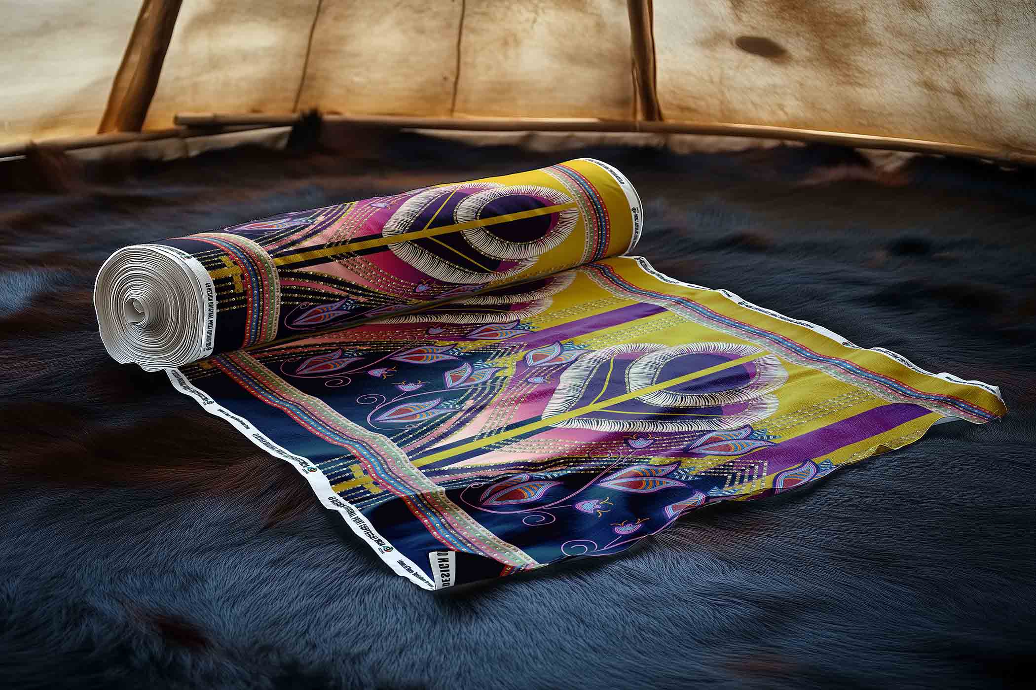 EOD - Dentalium Dreams Green 42 Inch Cotton Poplin Pre Order