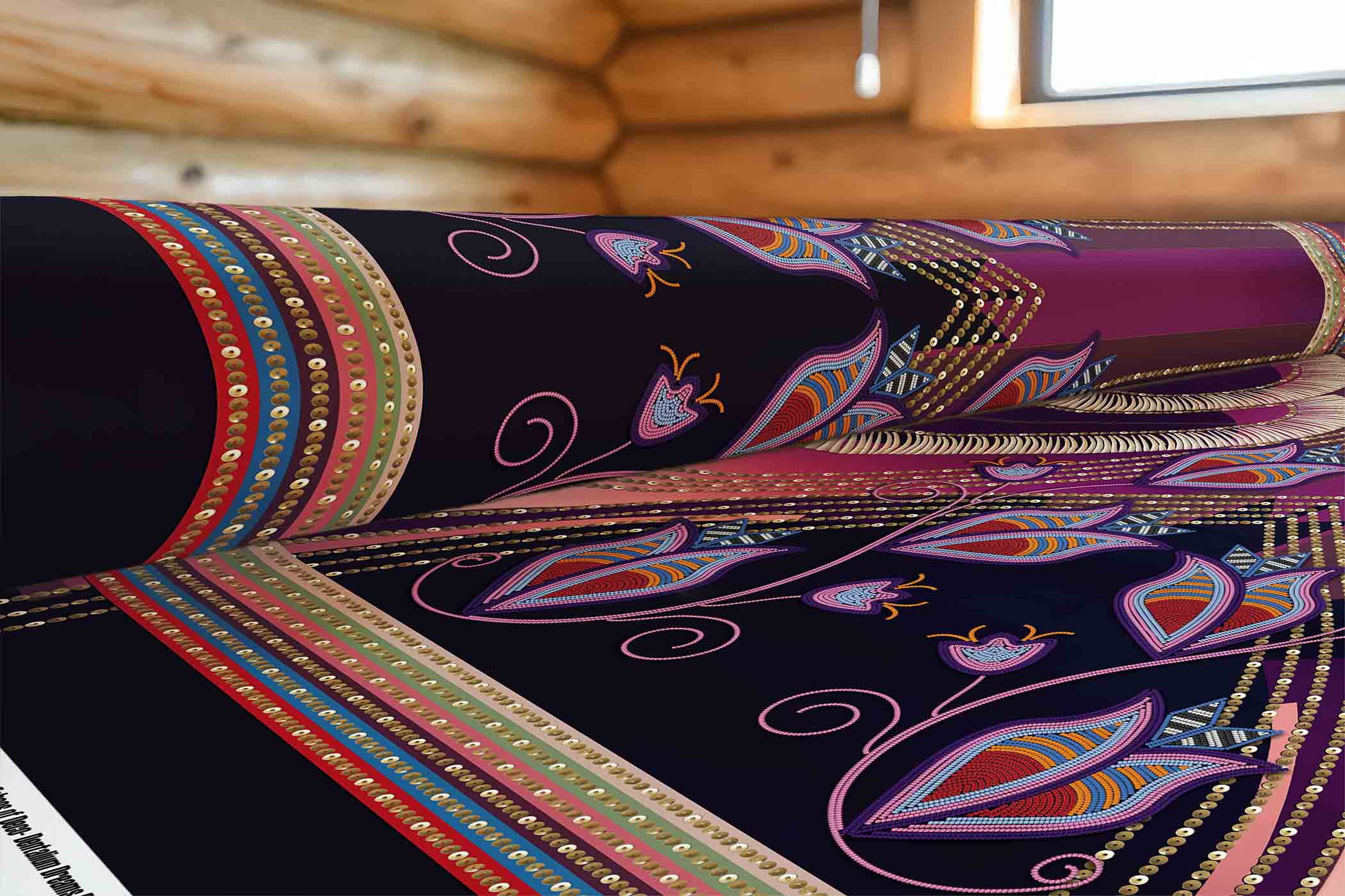 EOD- Dentalium Dreams Berry 42 Inch Cotton Poplin Pre Order