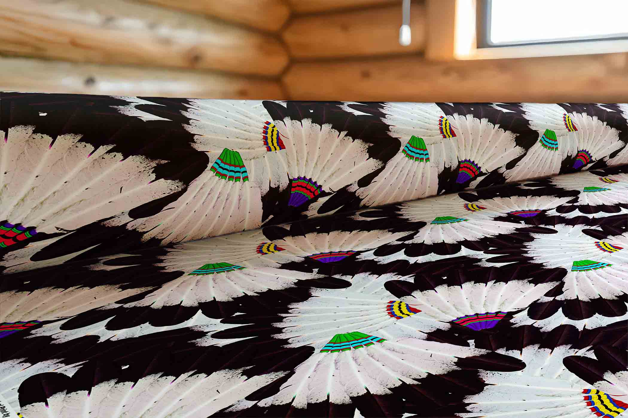 Eagle Feather Fans 42 Inch Cotton Poplin Pre Order