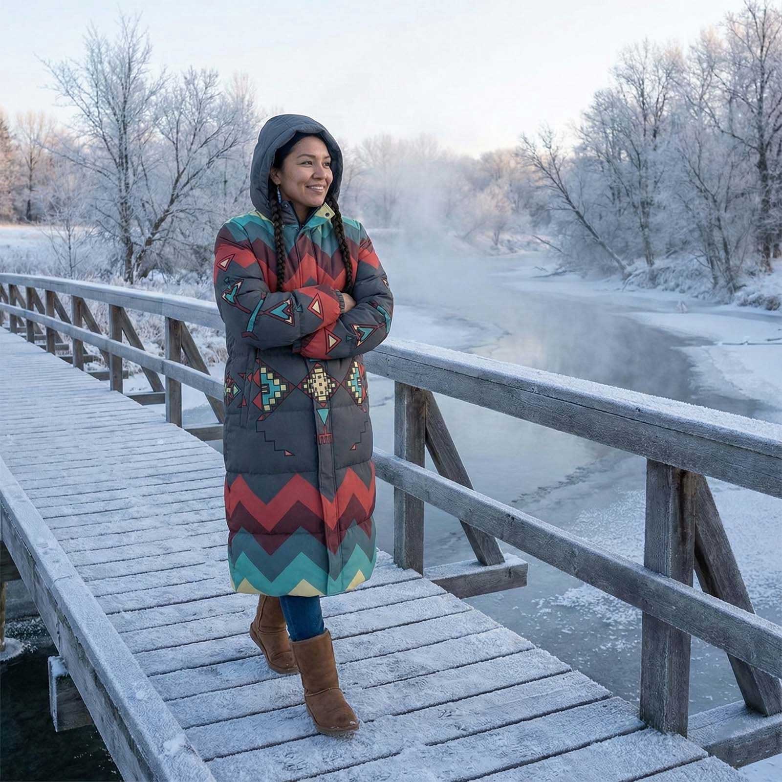 Earth Stepper Unisex Long Down Jacket