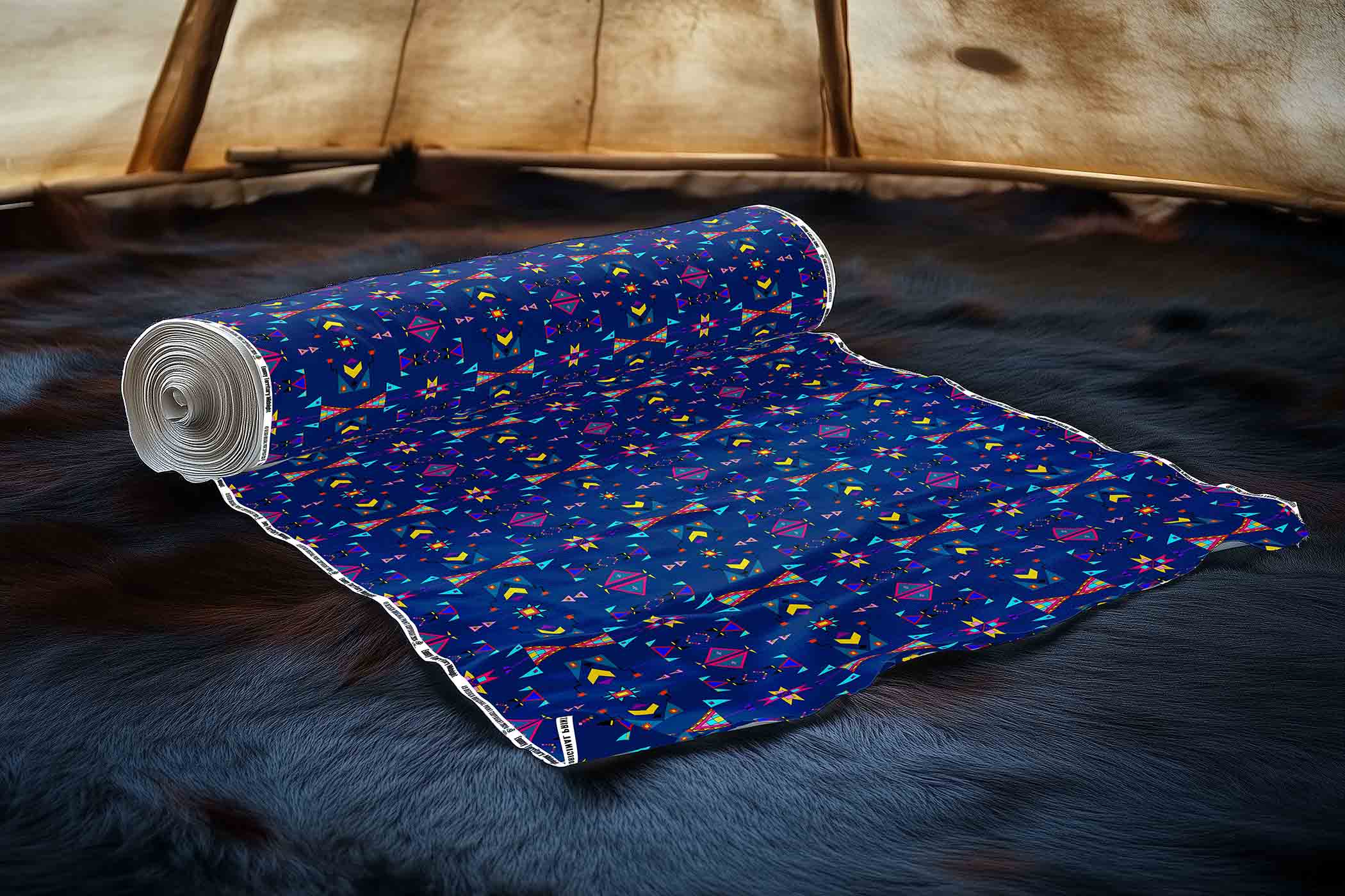 Enemy Territory Midnight 42 Inch Cotton Poplin Pre Order