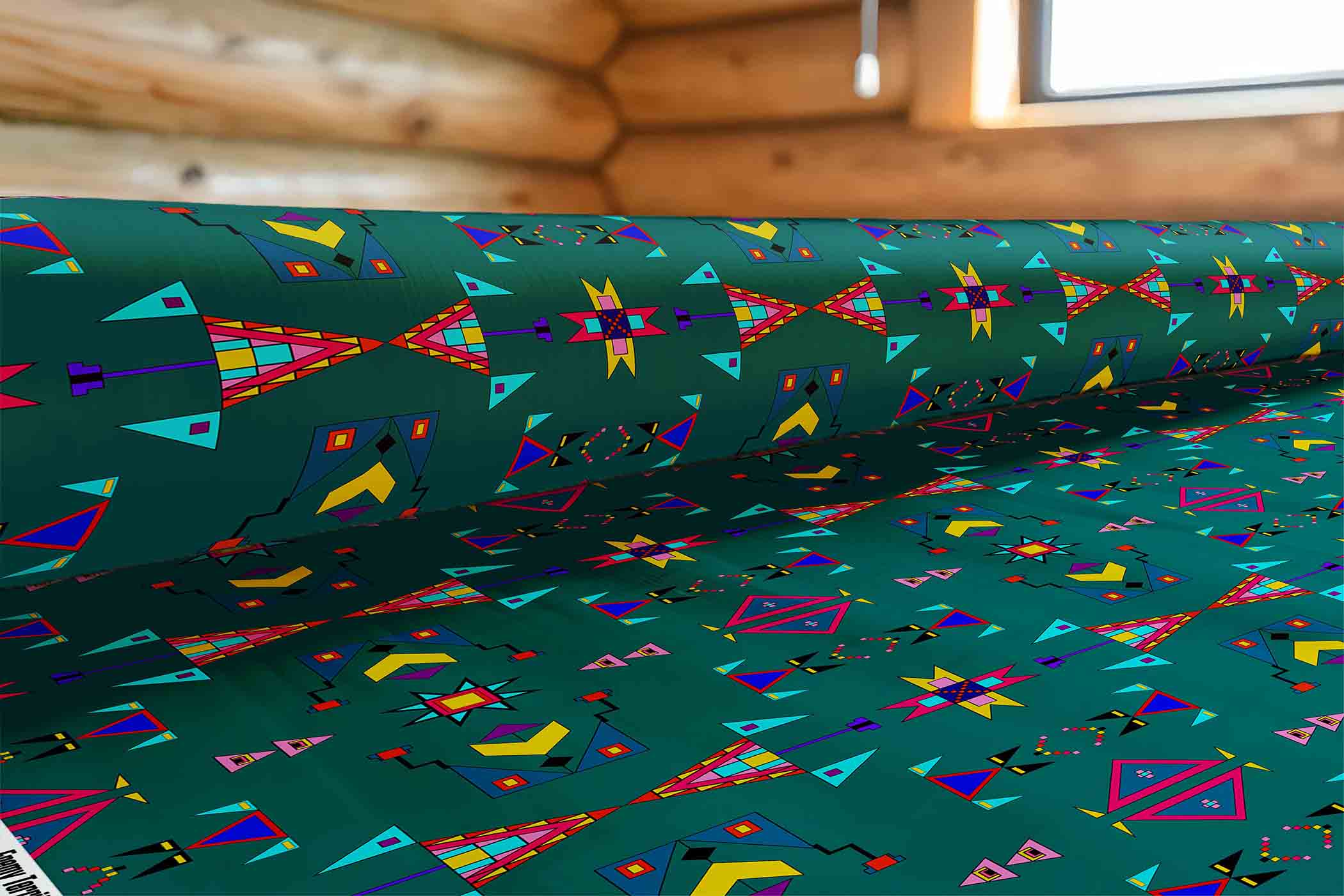 Enemy Territory Teal 42 Inch Cotton Poplin Pre Order