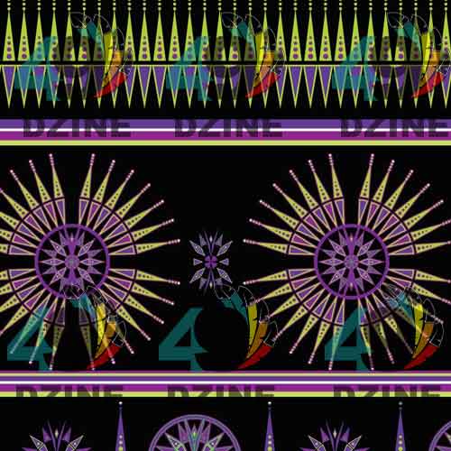 Evening Feather Wheel Satin Fabric By the Yard Pre Order