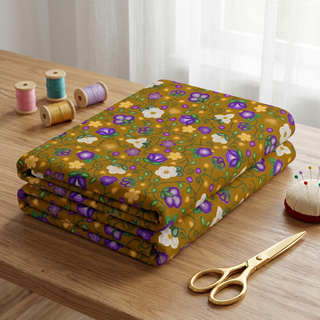 Midnight Moss Bloom Toffee 42 Inch Cotton Poplin Pre Order