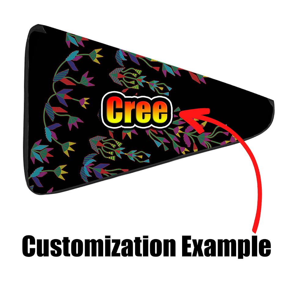 27 Inch Fan Case - Animal Ancestors 9 Cosmic Swirl Purple and Red