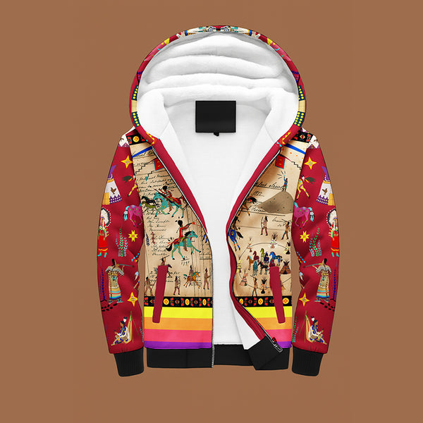 Fierce Alliances Red Sherpa Hoodie