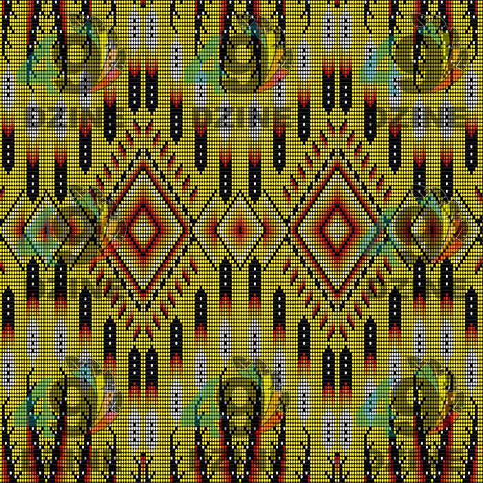 Fire Feather Yellow 42 Inch Cotton Poplin Pre Order