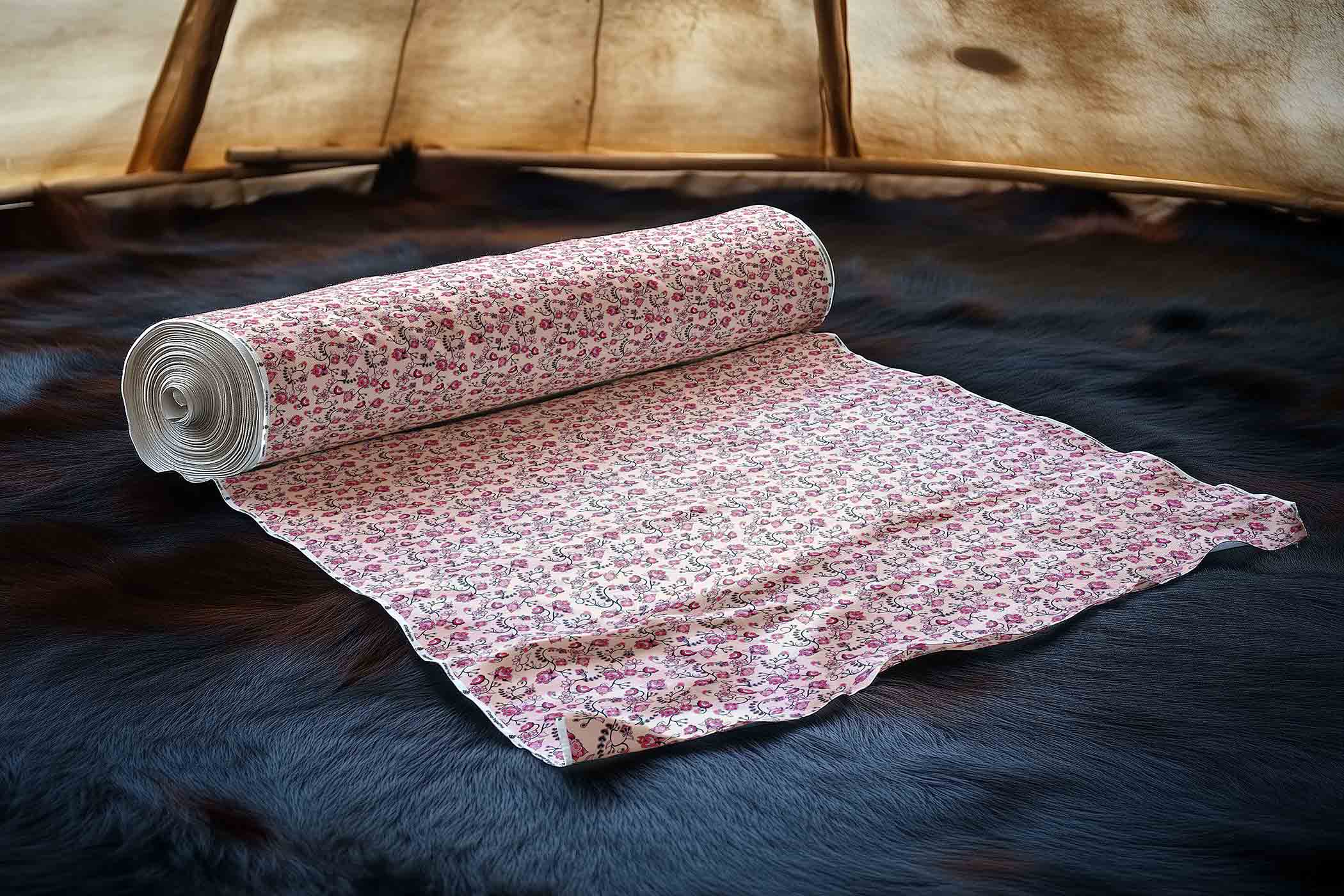 Floral Amour Satin Fabric By the Yard Pre Order