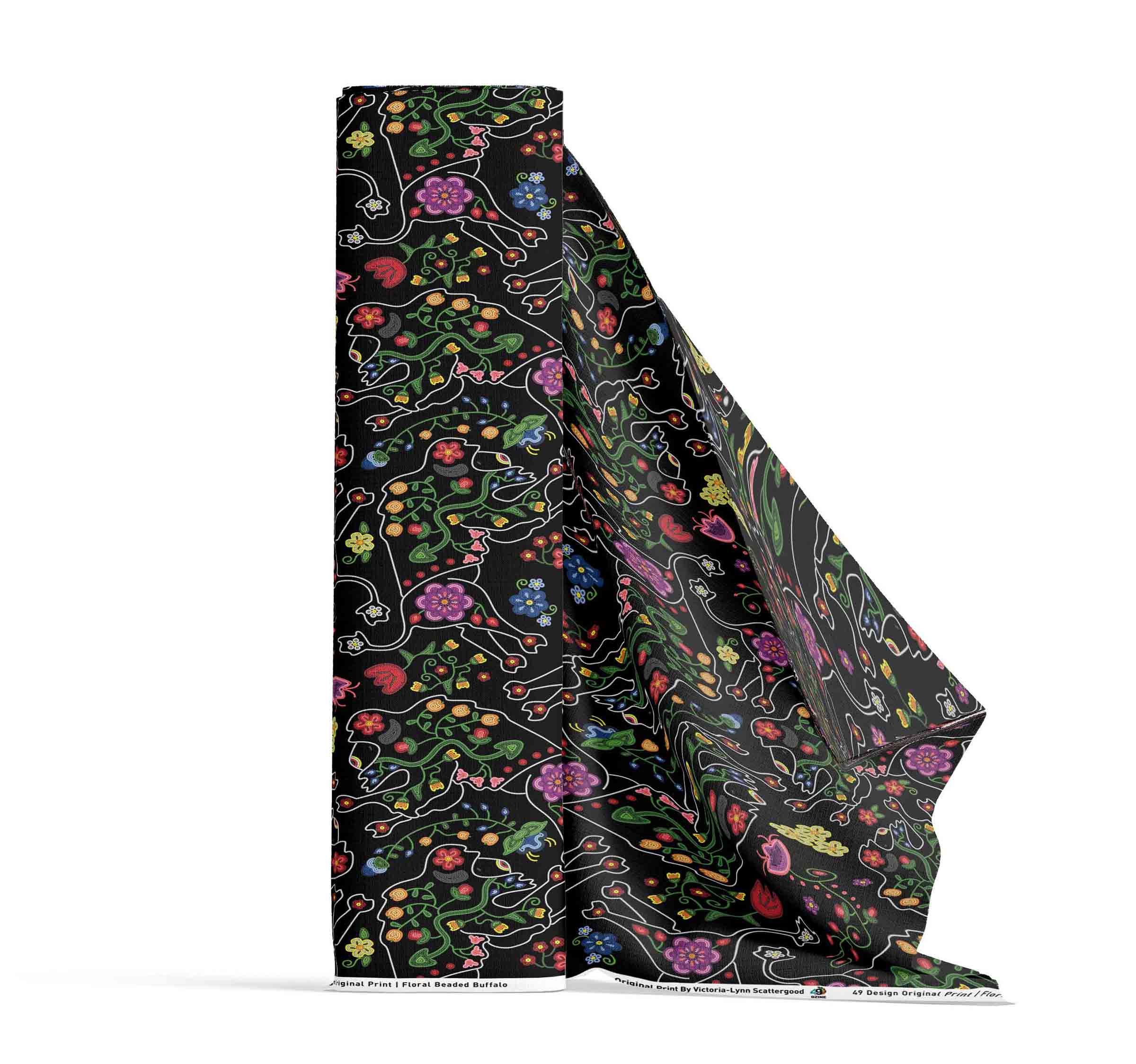 Beaded Floral Buffalo 42 Inch Cotton Poplin Pre Order