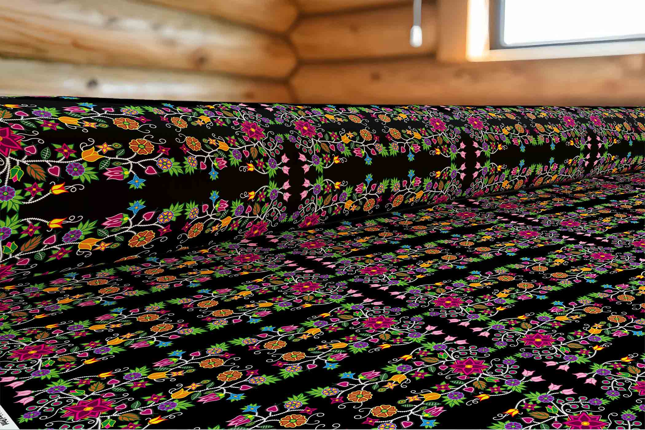 Floral Beadwork 01 42 Inch Cotton Poplin Pre Order