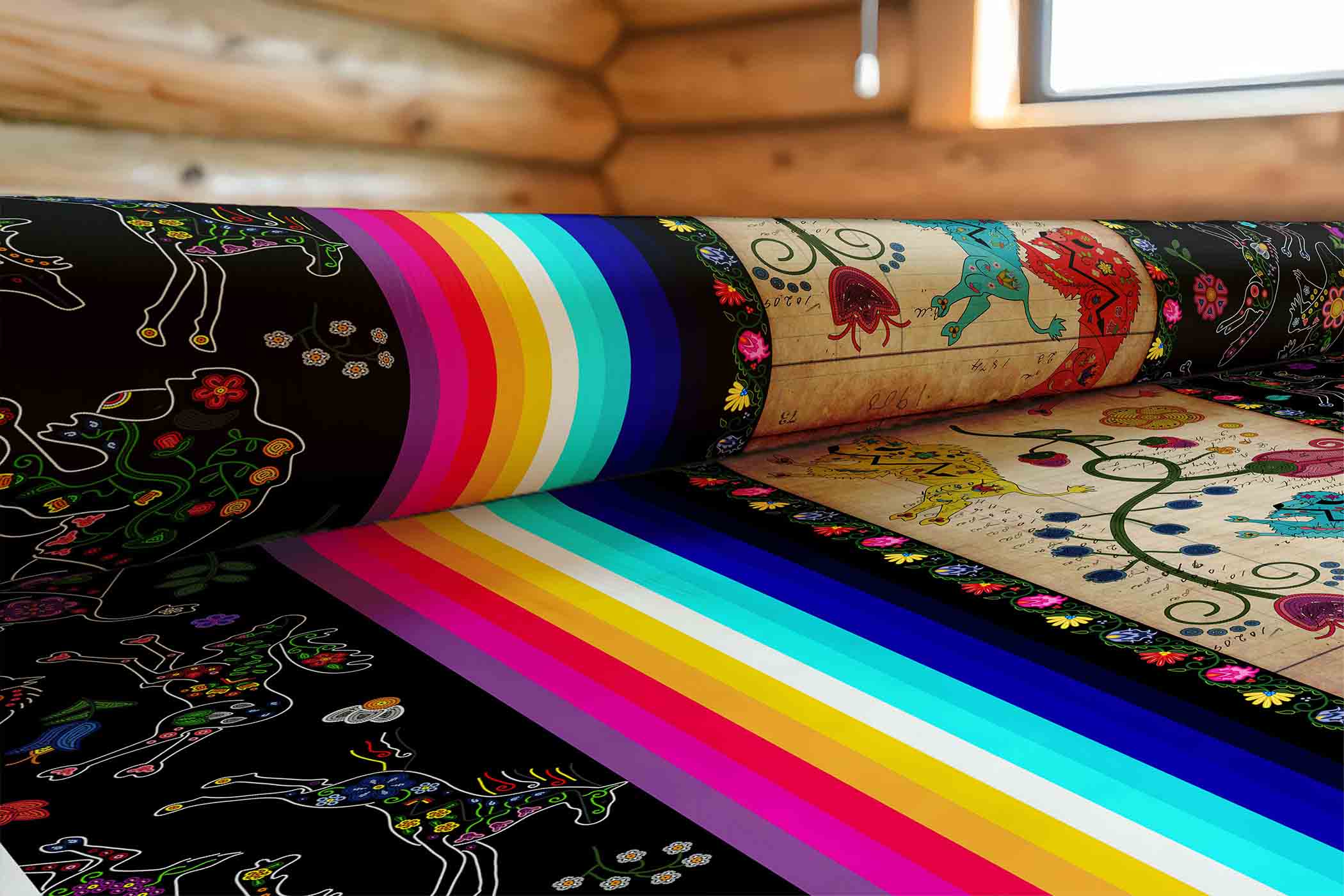 Floral Ledger Bison 42 Inch Cotton Poplin Pre Order