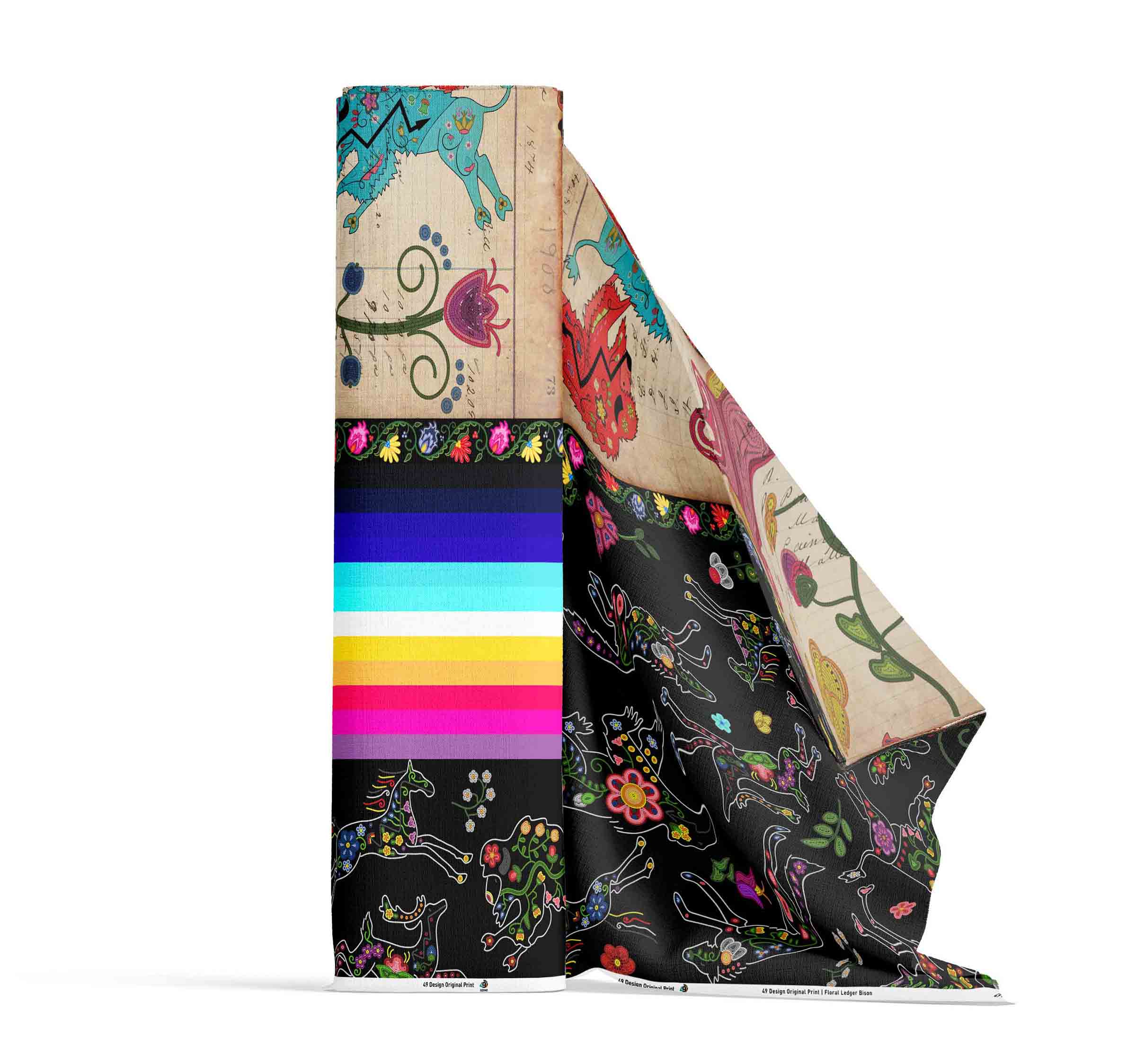 Floral Ledger Bison 42 Inch Cotton Poplin Pre Order