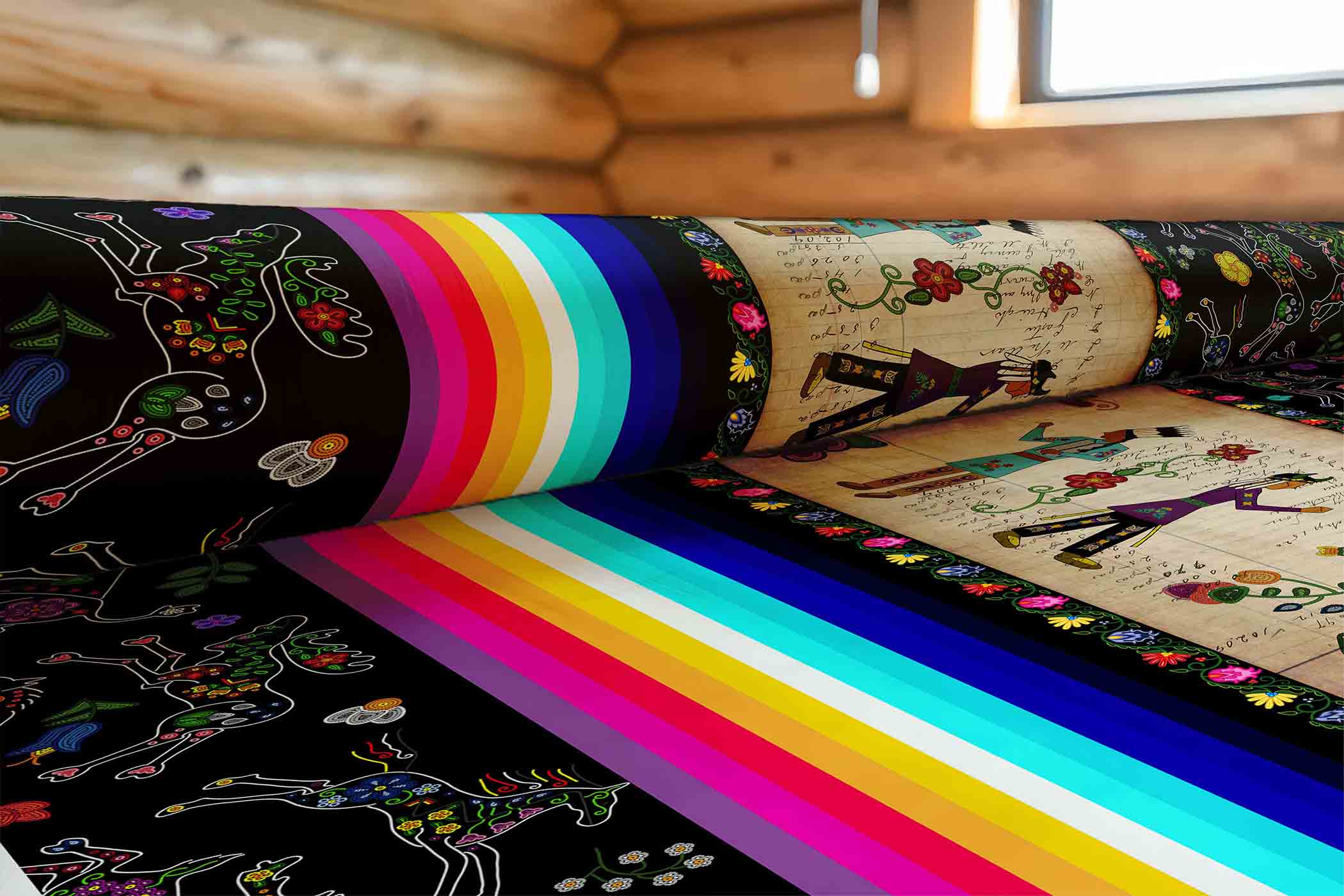 Floral Ledger Encounter 42 Inch Cotton Poplin Pre Order