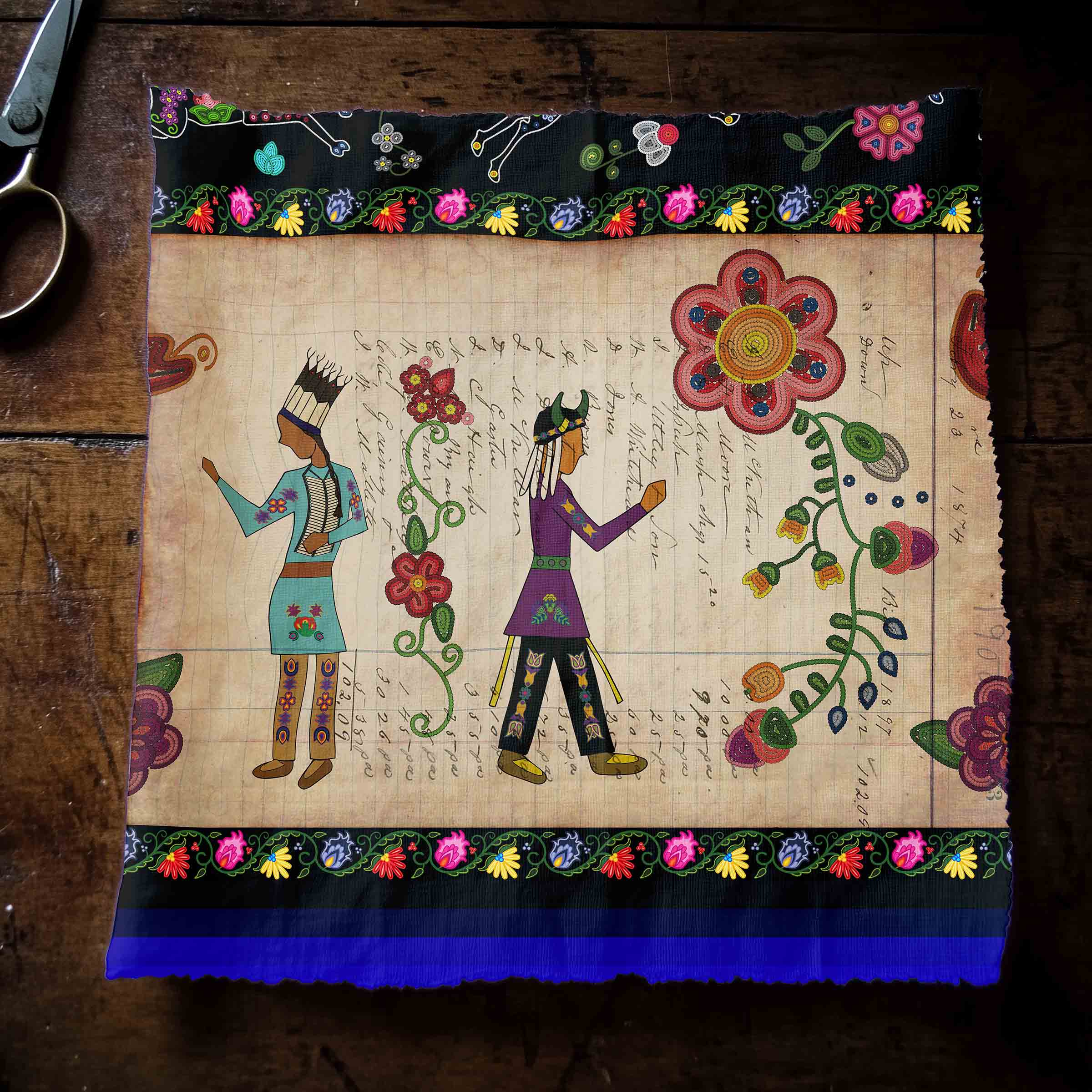 Floral Ledger Encounter 42 Inch Cotton Poplin Pre Order