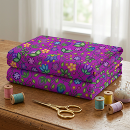 Bloom Uplift Purple 42 Inch Cotton Poplin Pre Order