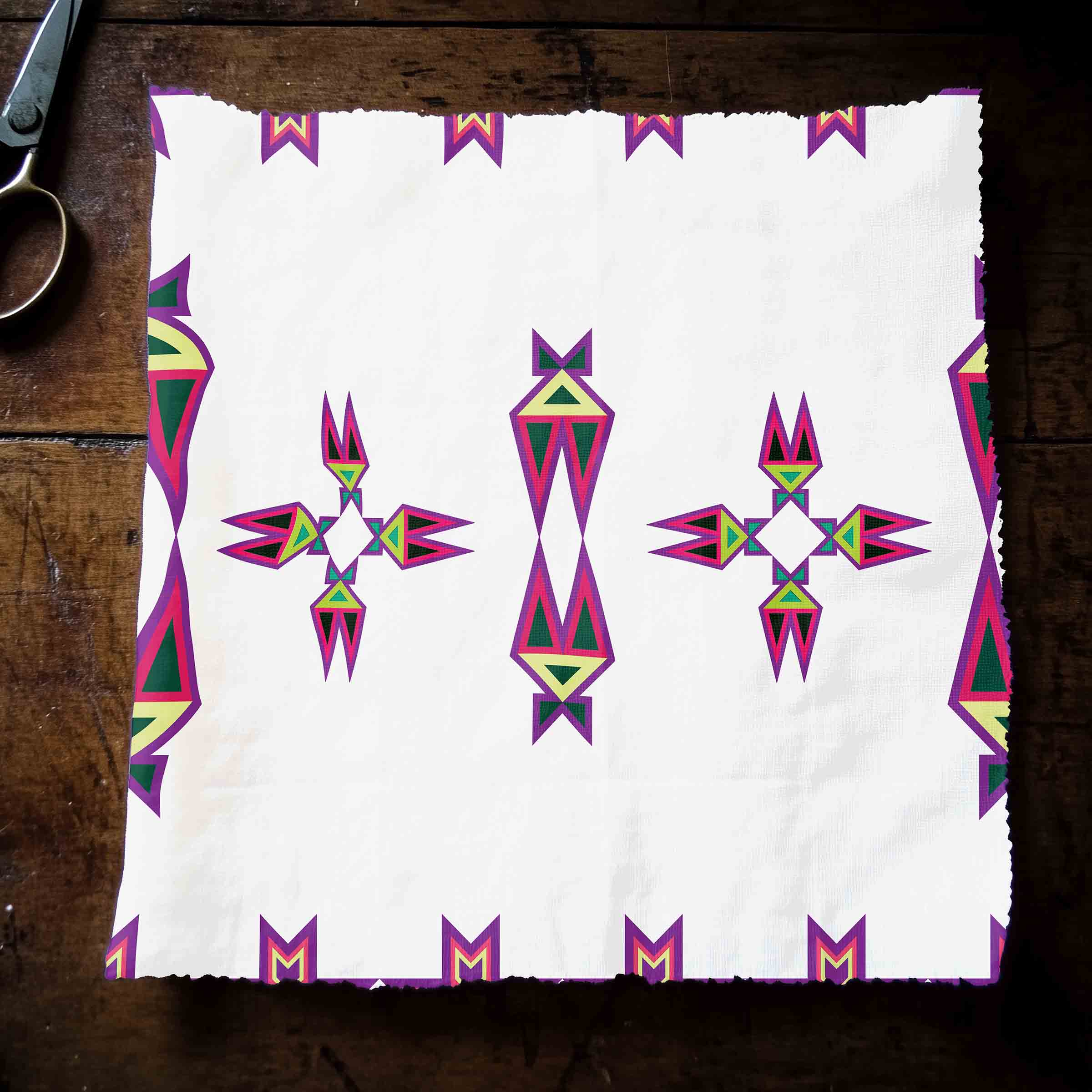 Four Directions Lodge Flurry 42 Inch Cotton Poplin Pre Order