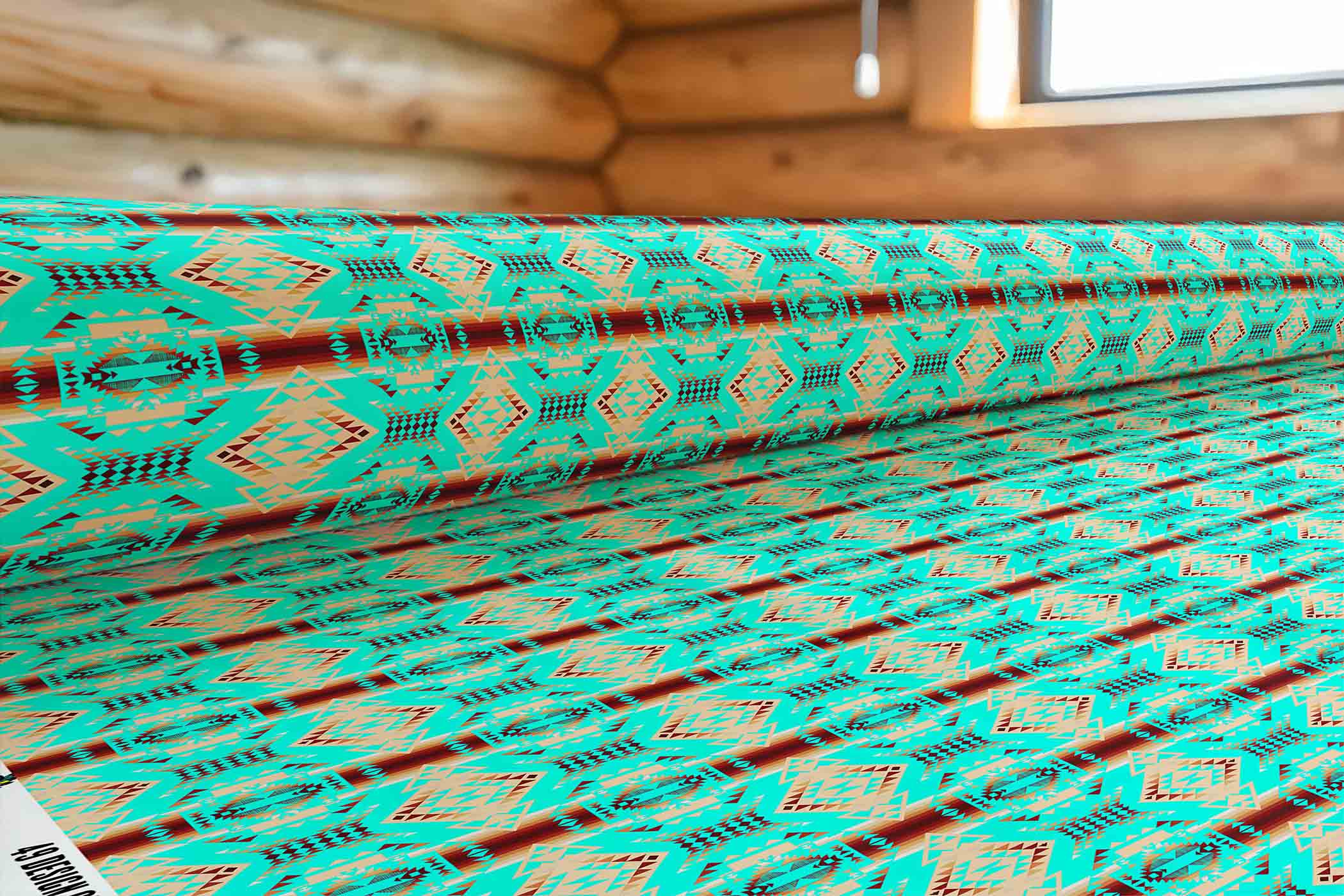 Gathering Earth Turquoise 42 Inch Cotton Poplin Pre Order