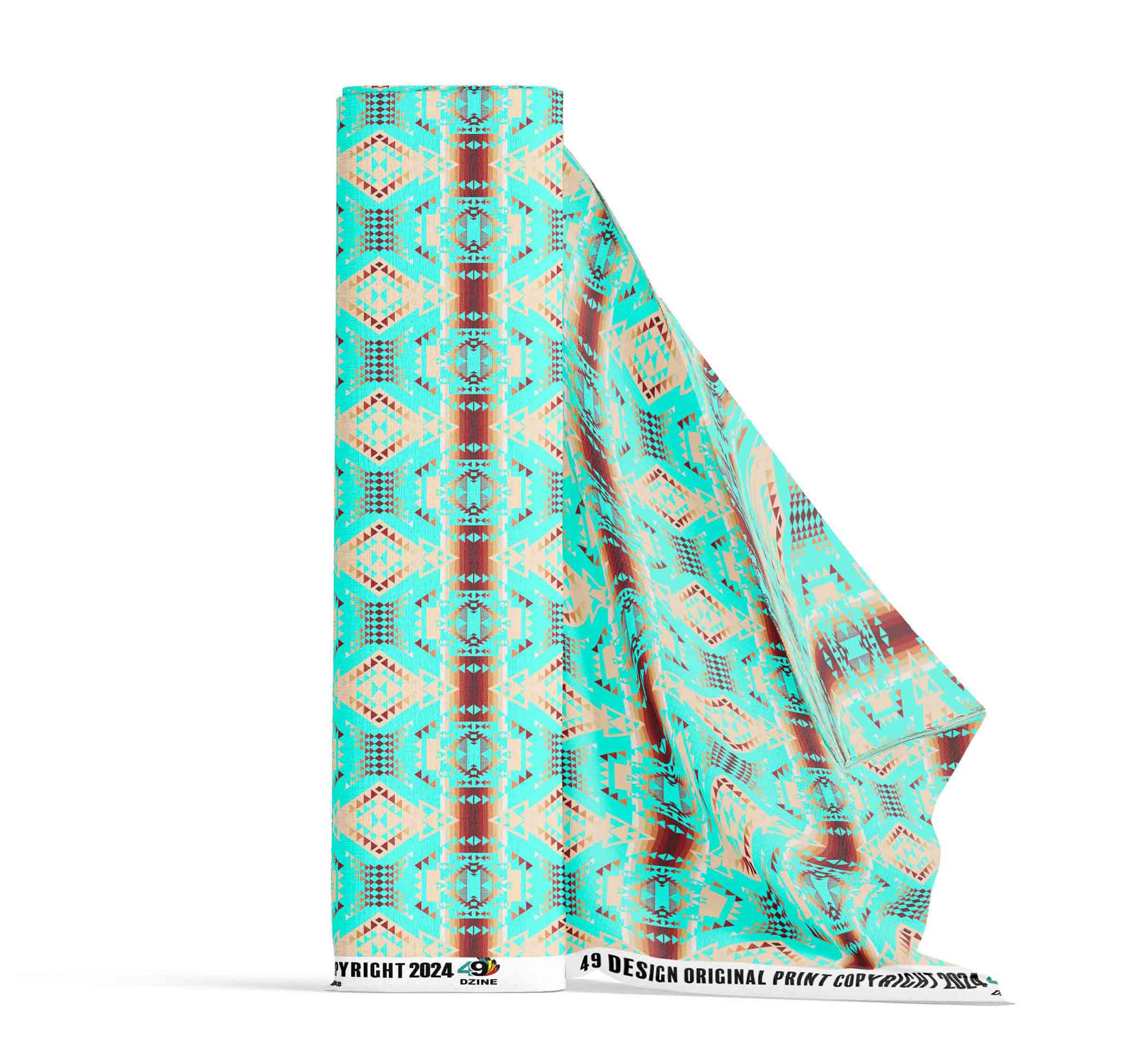 Gathering Earth Turquoise 42 Inch Cotton Poplin Pre Order
