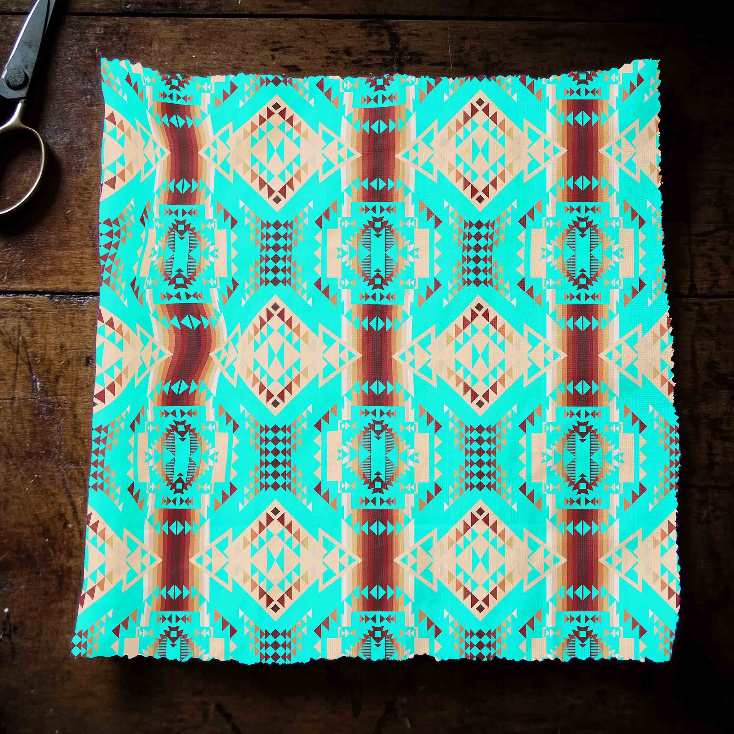 Gathering Earth Turquoise 42 Inch Cotton Poplin Pre Order