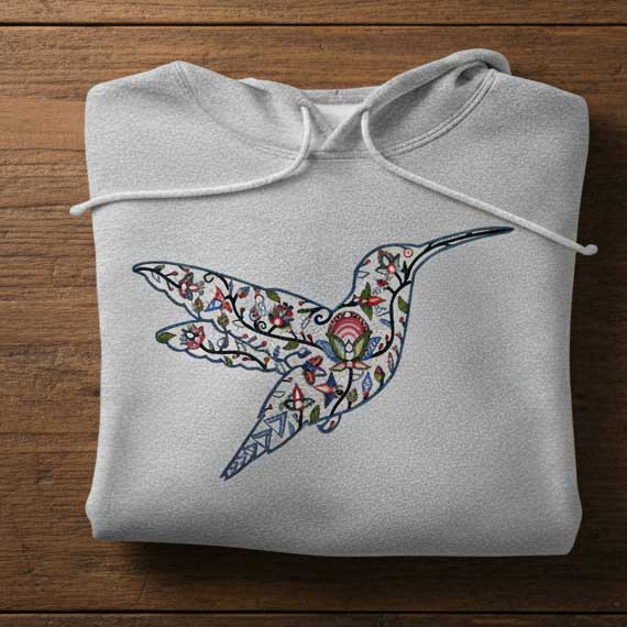 Hummingbird Floral Animals 02-M Various Sizes
