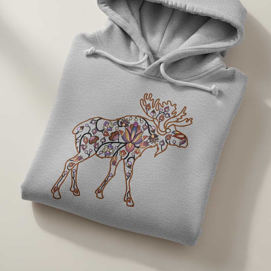 Moose Floral Motif 2-M Various Sizes