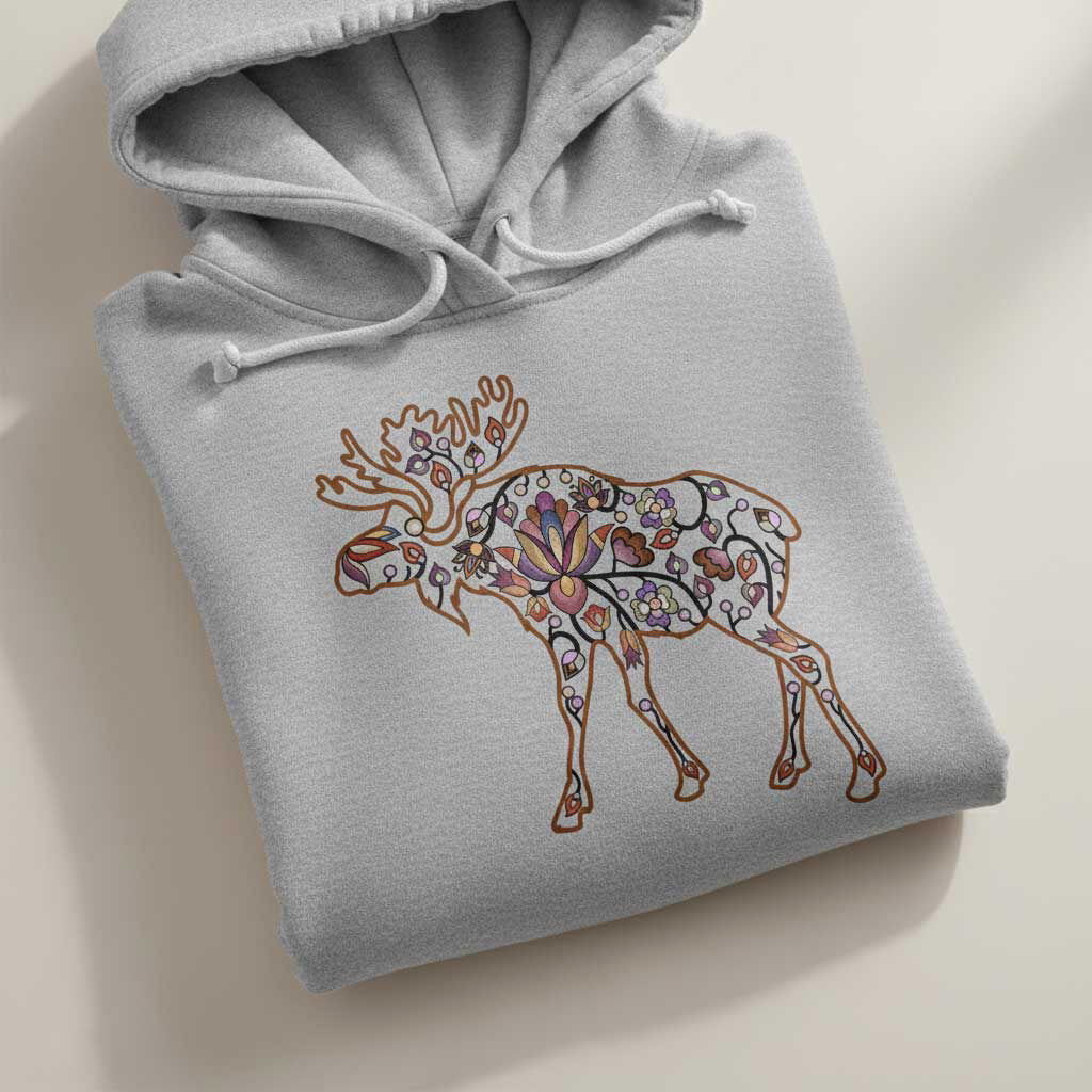 Moose Floral Motif 2 Various Sizes
