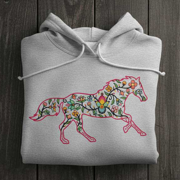 Horse Floral Animals 01 Various Sizes