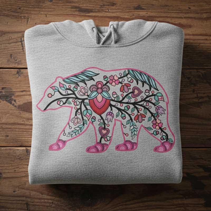 Bear Floral Motif 2-M Various Sizes