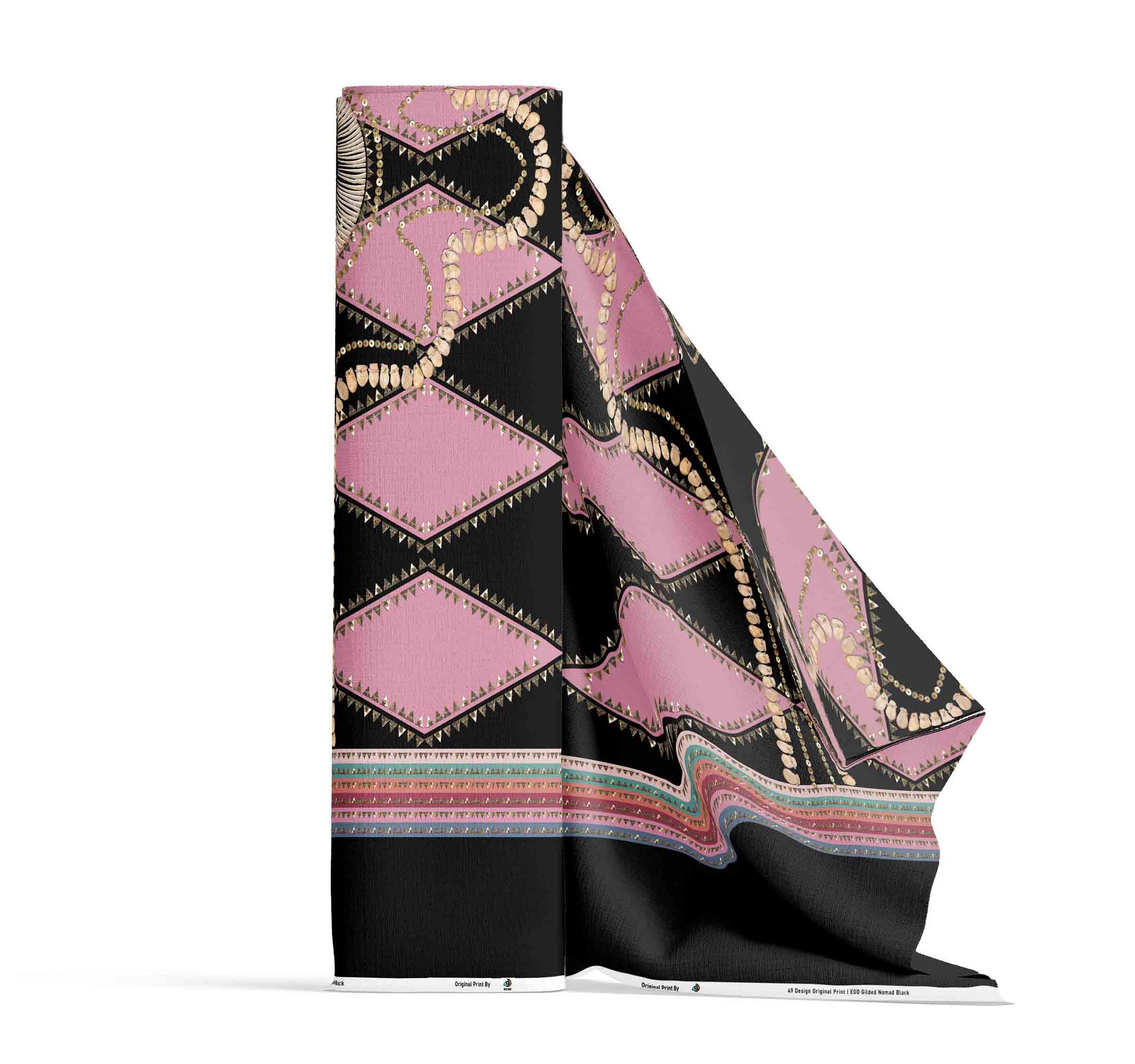 Gilded Nomad Black 42 Inch Cotton Poplin Pre Order