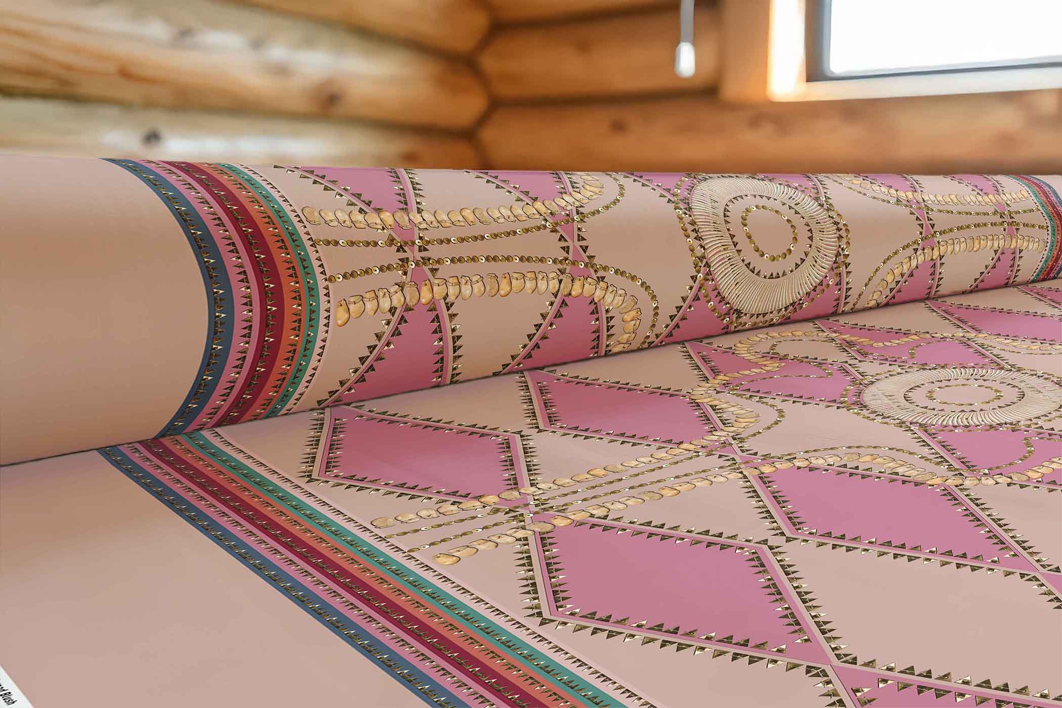 Gilded Nomad Blush 42 Inch Cotton Poplin Pre Order