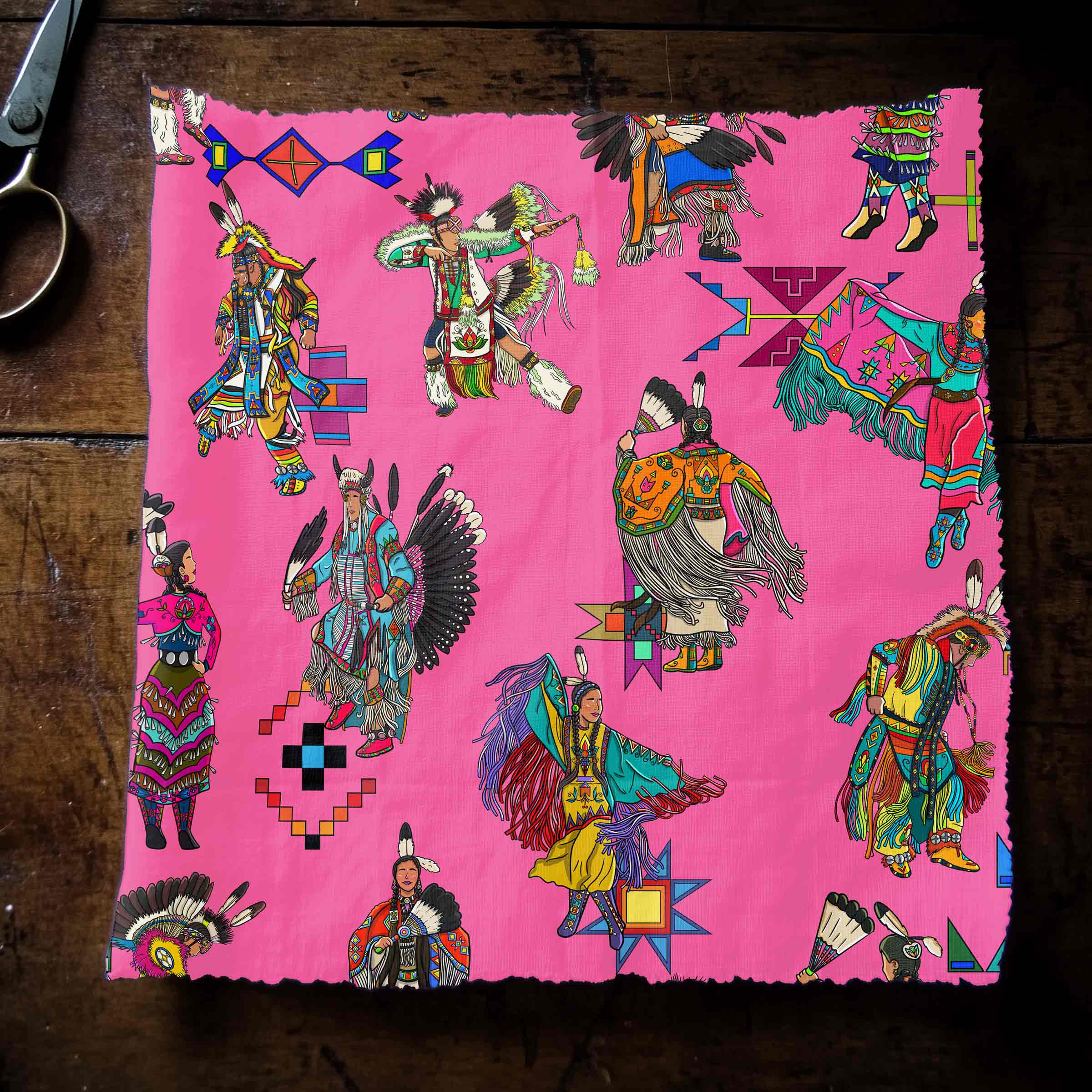 Grand Entry Dancer Pink Small 42 Inch Cotton Poplin Pre Order