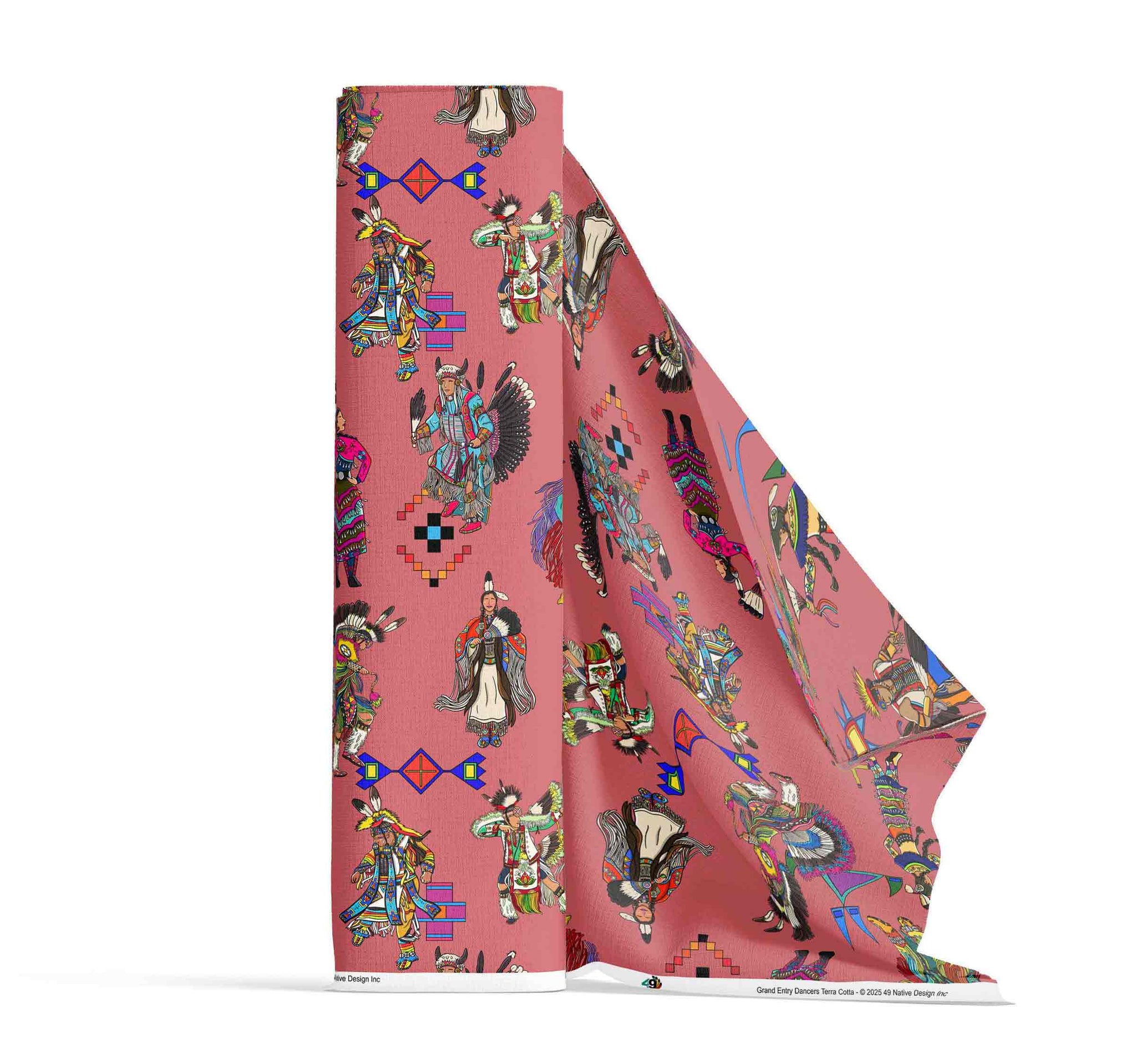 Men's Fancy Dancers Terra Cotta Lightweight & Breathable Quilt With Edge-wrapping Strips