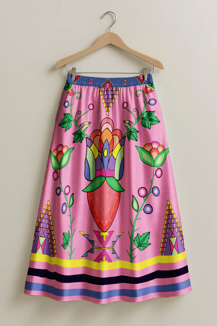 Heartberry Bloom Pink Skirt