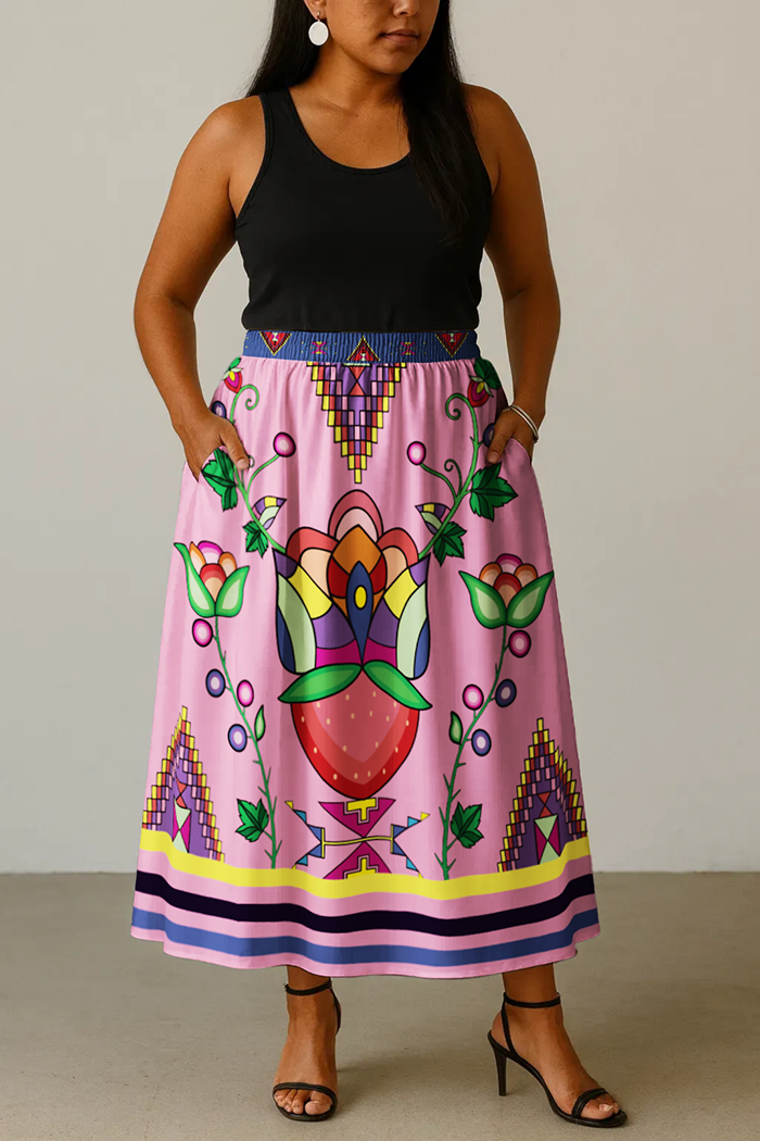 Heartberry Bloom Pink Skirt