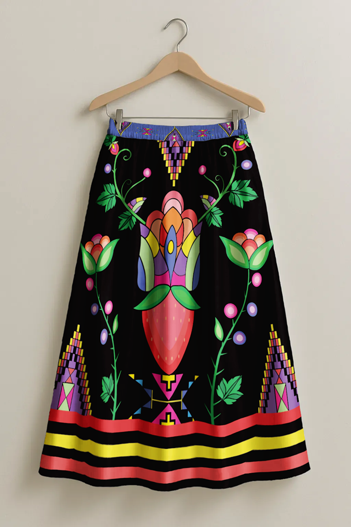 Heartberry Bloom Dark Smock Top Dress