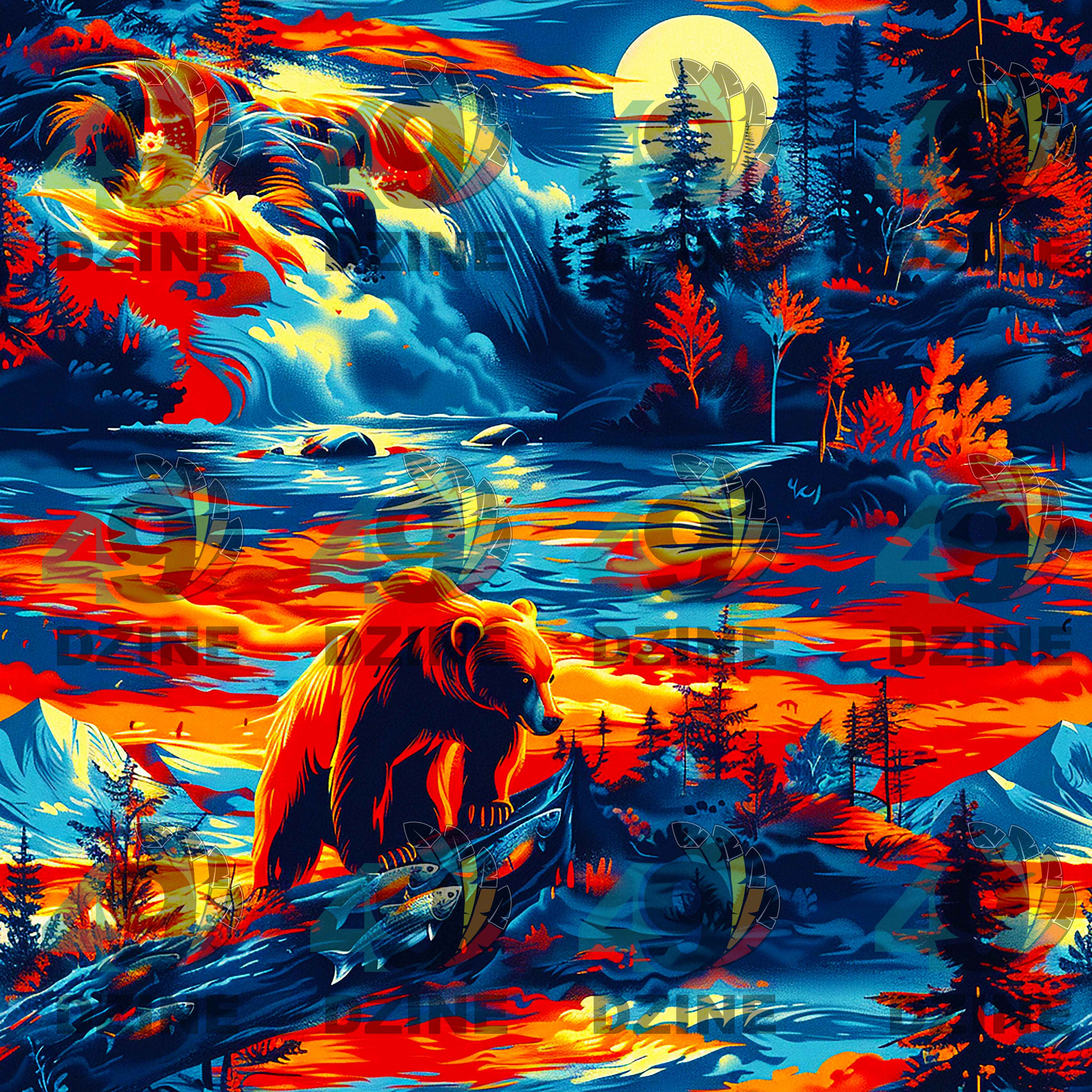 Hungry Bear 42 Inch Cotton Poplin Pre Order