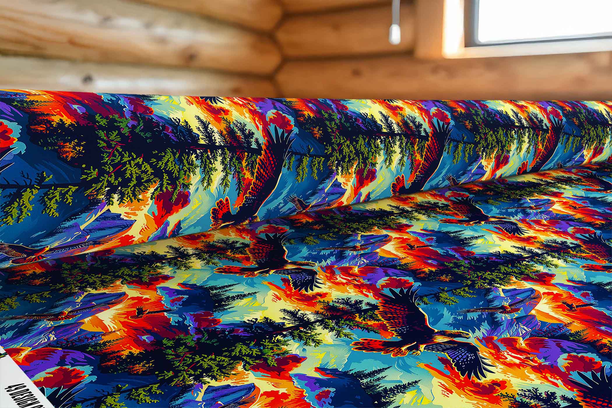 Hunting Hawks 42 Inch Cotton Poplin Pre Order