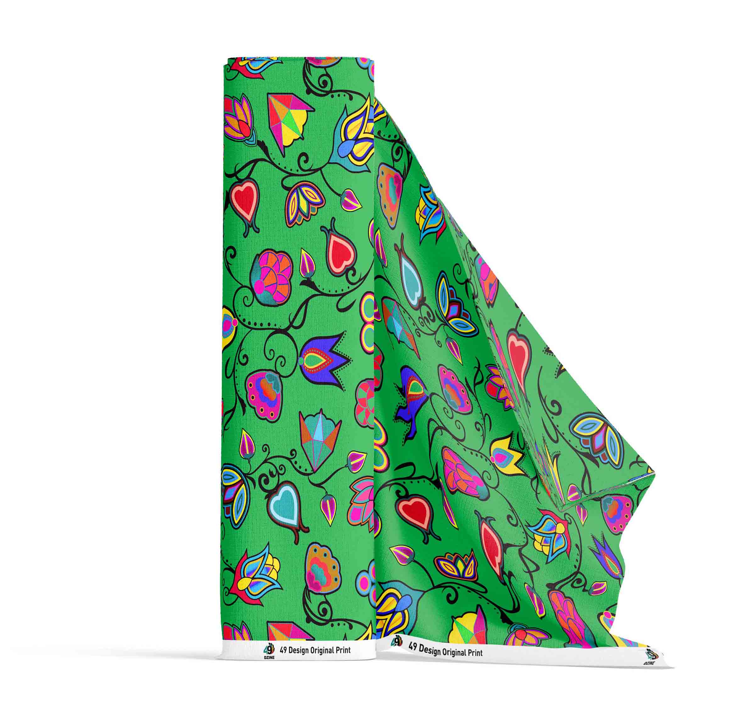 Indigenous Paisley Green 42 Inch Cotton Poplin Pre Order