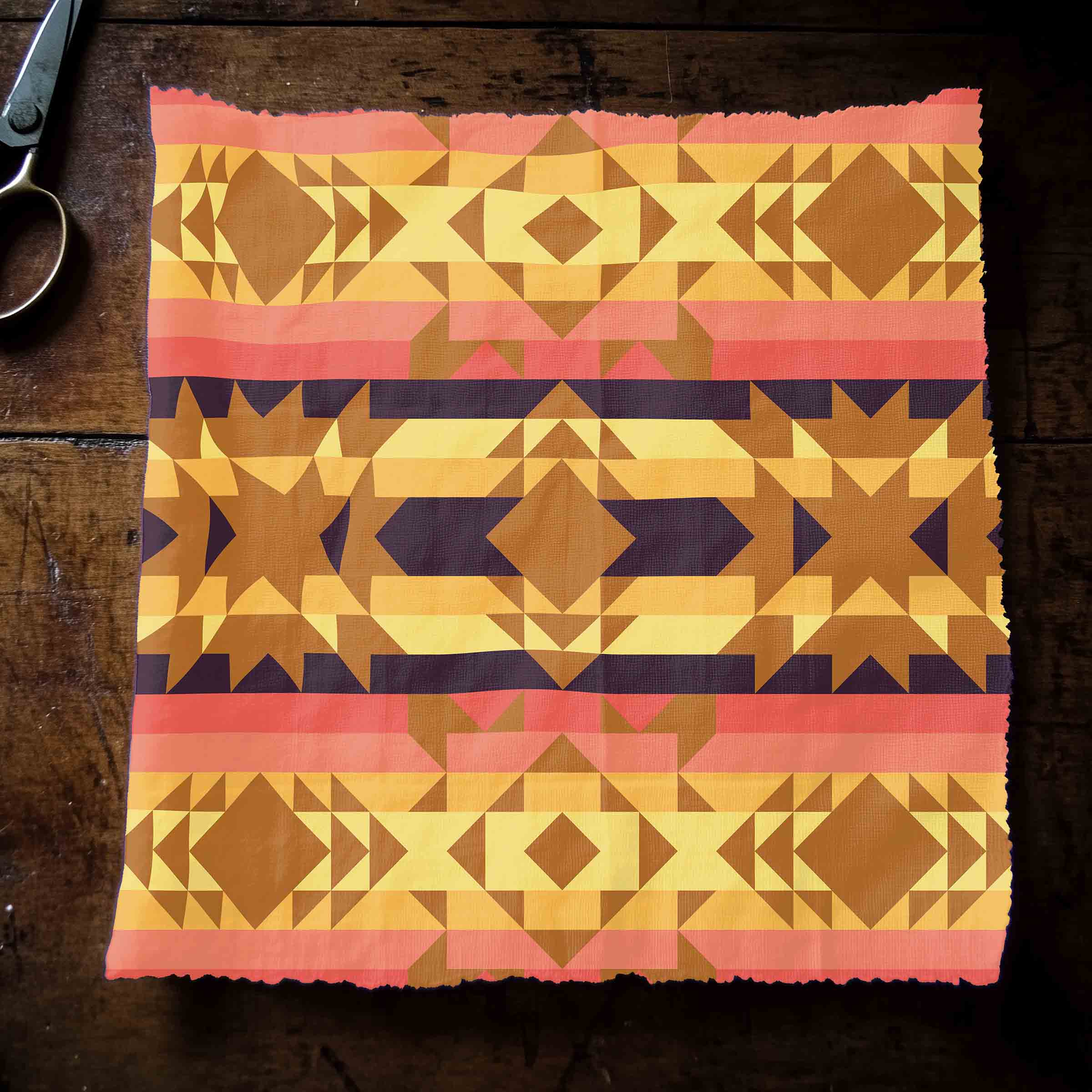 Infinite Sunset Satin Fabric By the Yard Pre Order