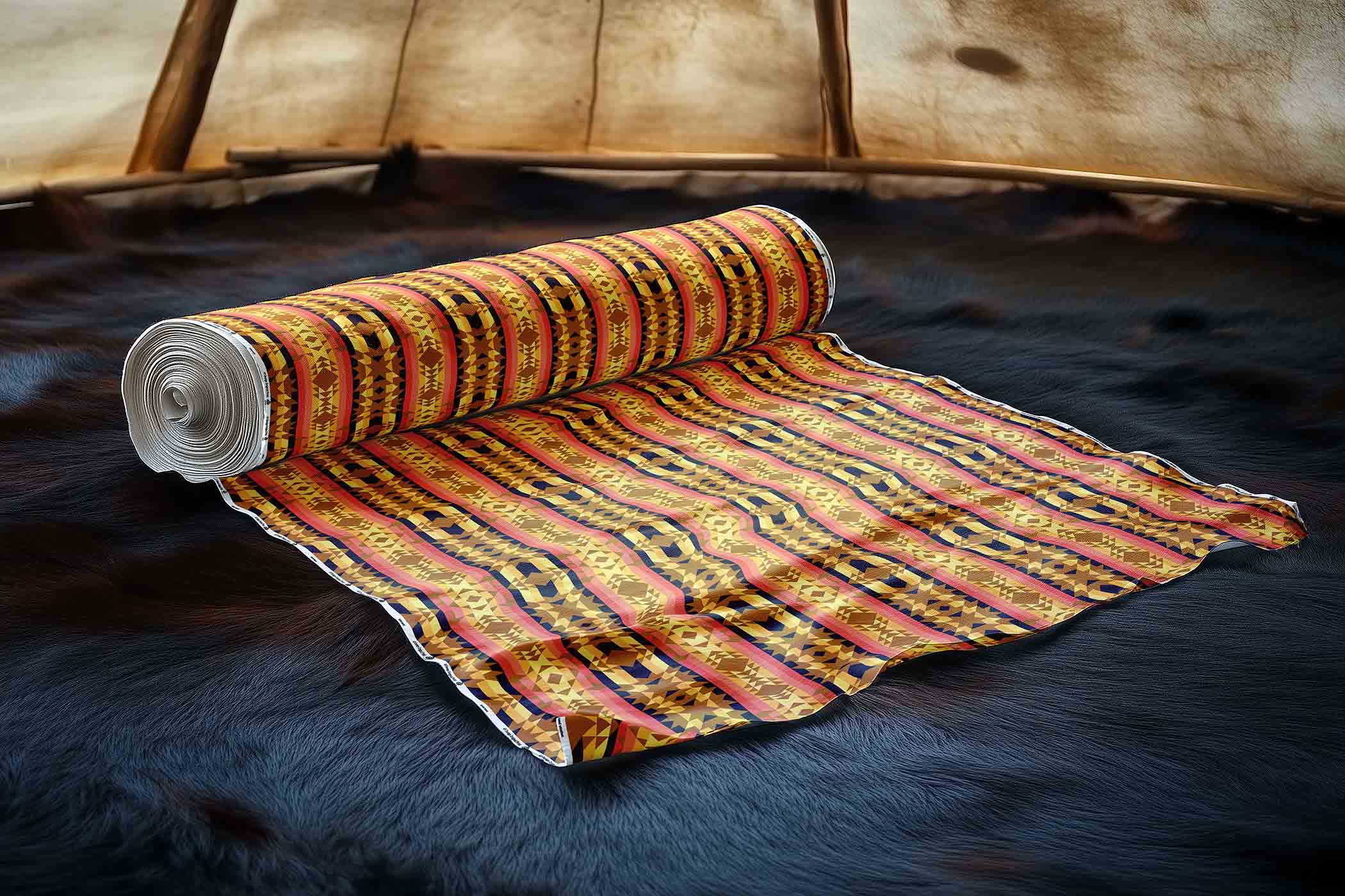 Infinite Sunset Satin Fabric By the Yard Pre Order