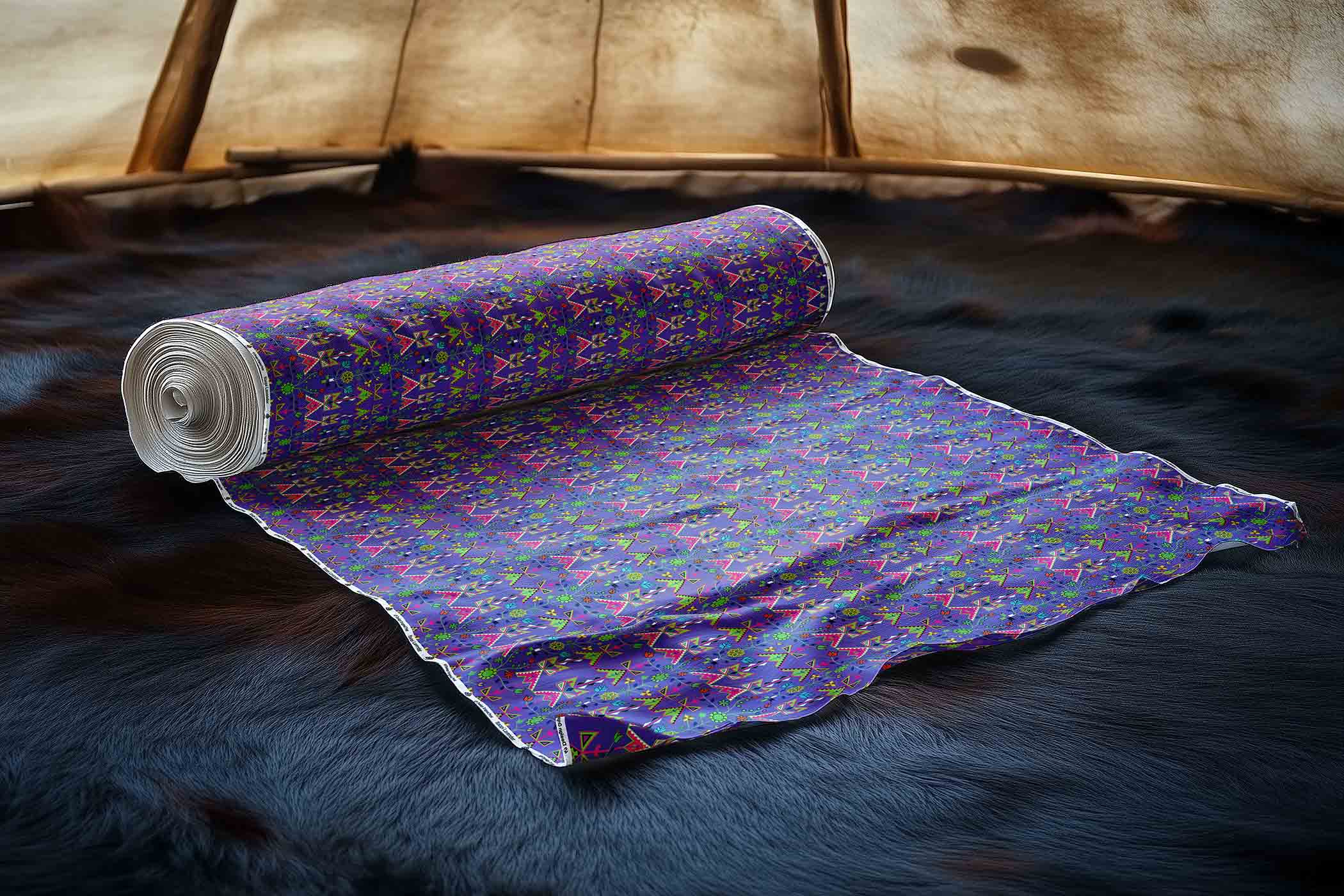 Itaopi Lavender Satin Fabric By the Yard Pre Order