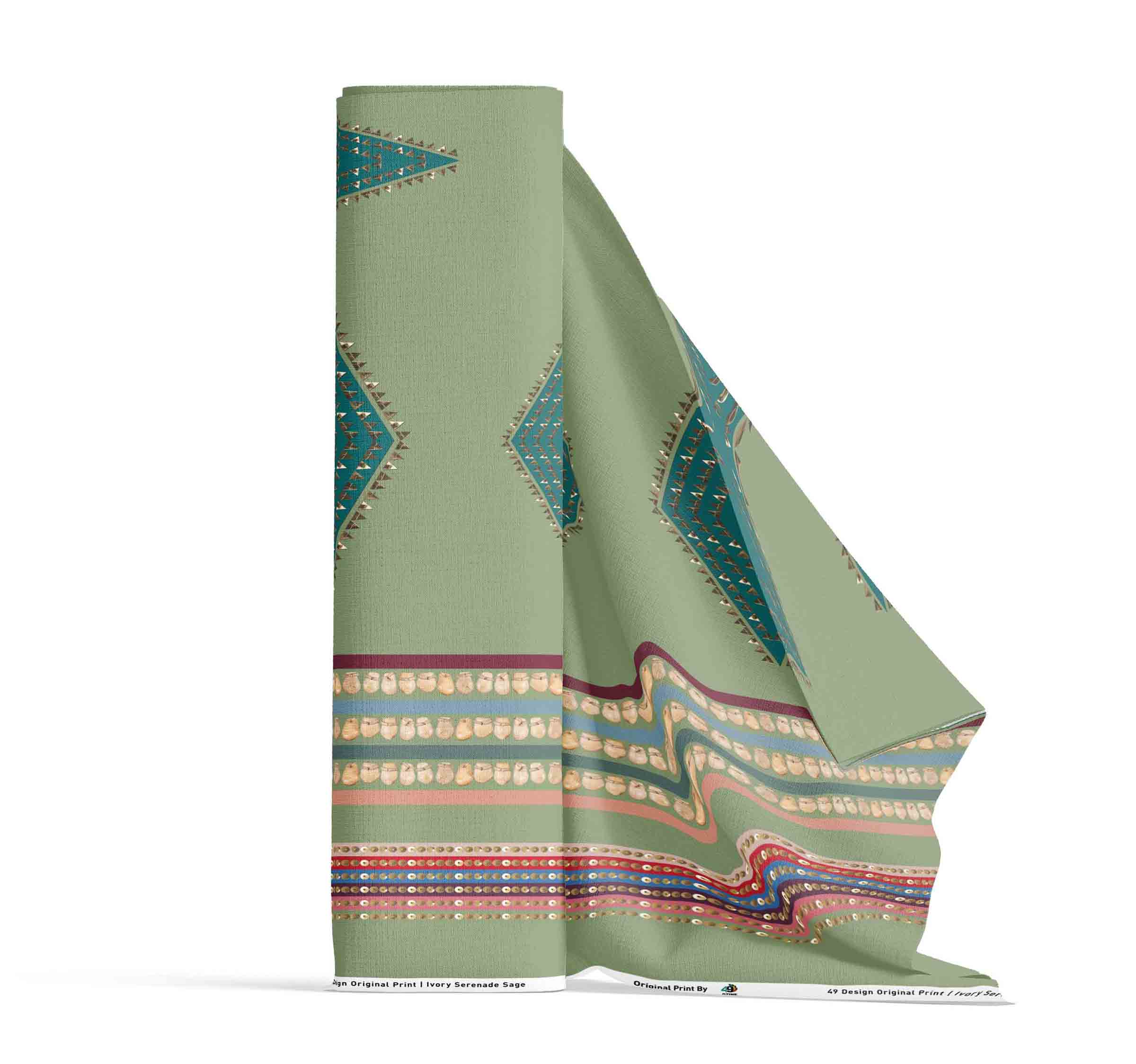 Ivory Serenade Sage 42 Inch Cotton Poplin Pre Order