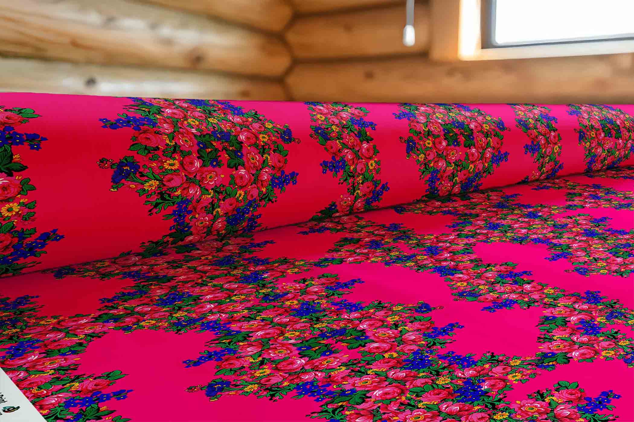 Kokum's Revenge Fuschia 42 inch Cotton Poplin Pre Order