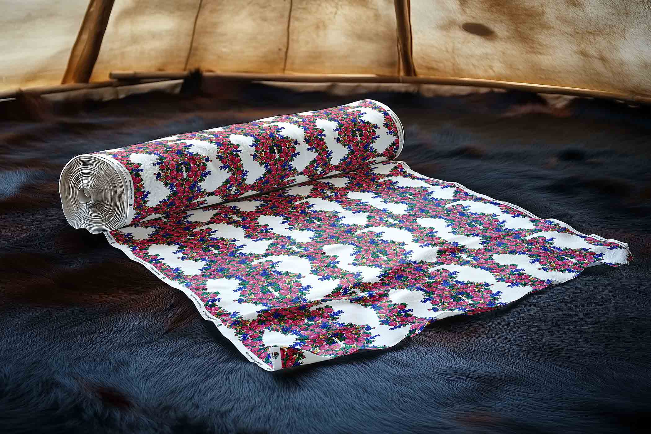 Kokum's Revenge White Satin Fabric By the Yard Pre Order
