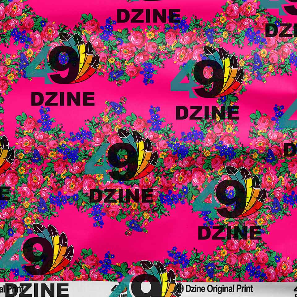 Kokum's Revenge Fuschia 42 inch Cotton Poplin Pre Order