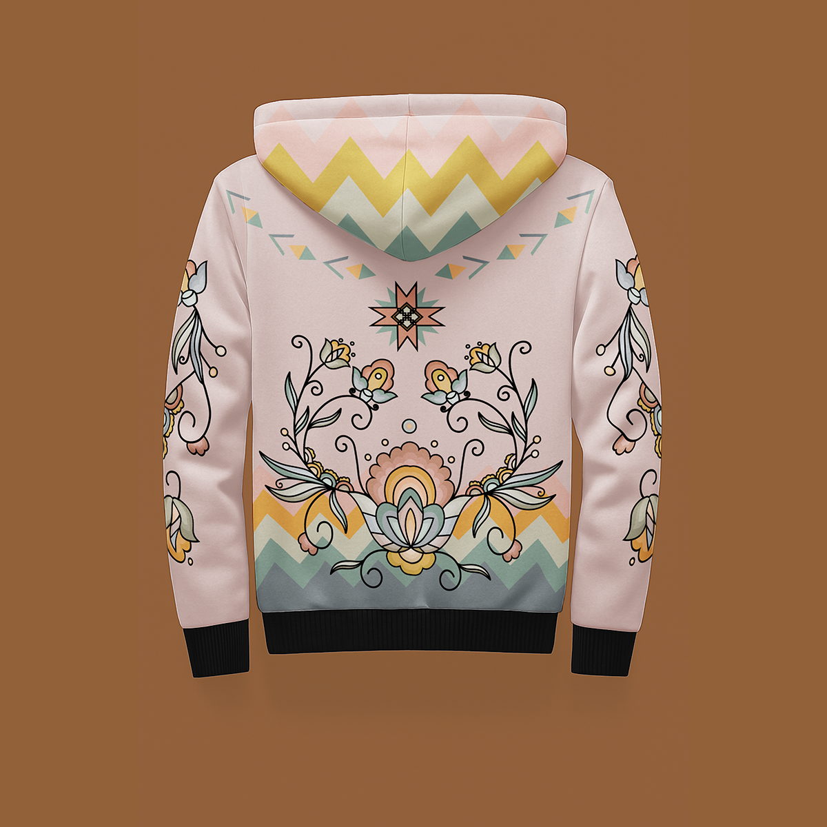 Falling Leaf Rising Bloom Women's Sherpa Hoodie