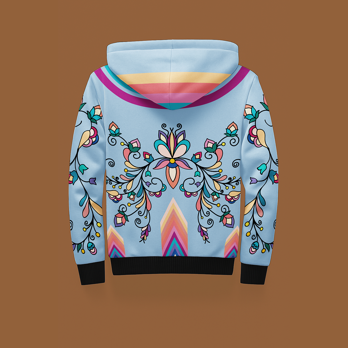 Guardian Petals Pastel Women's Sherpa Hoodie