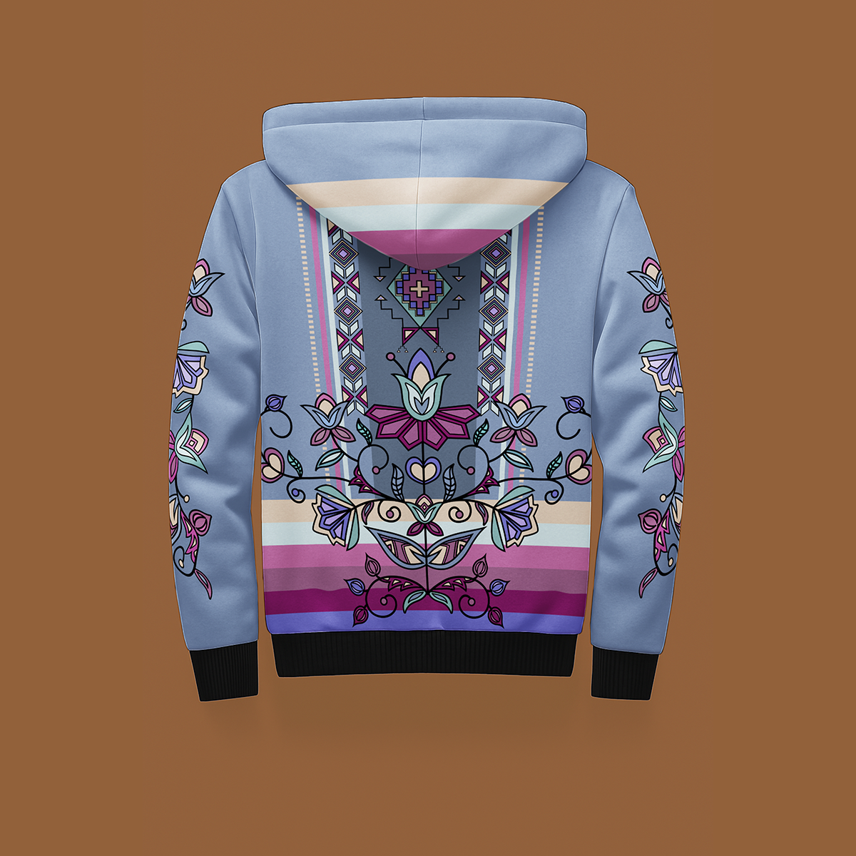 Moonlit Frost Women's Sherpa Hoodie