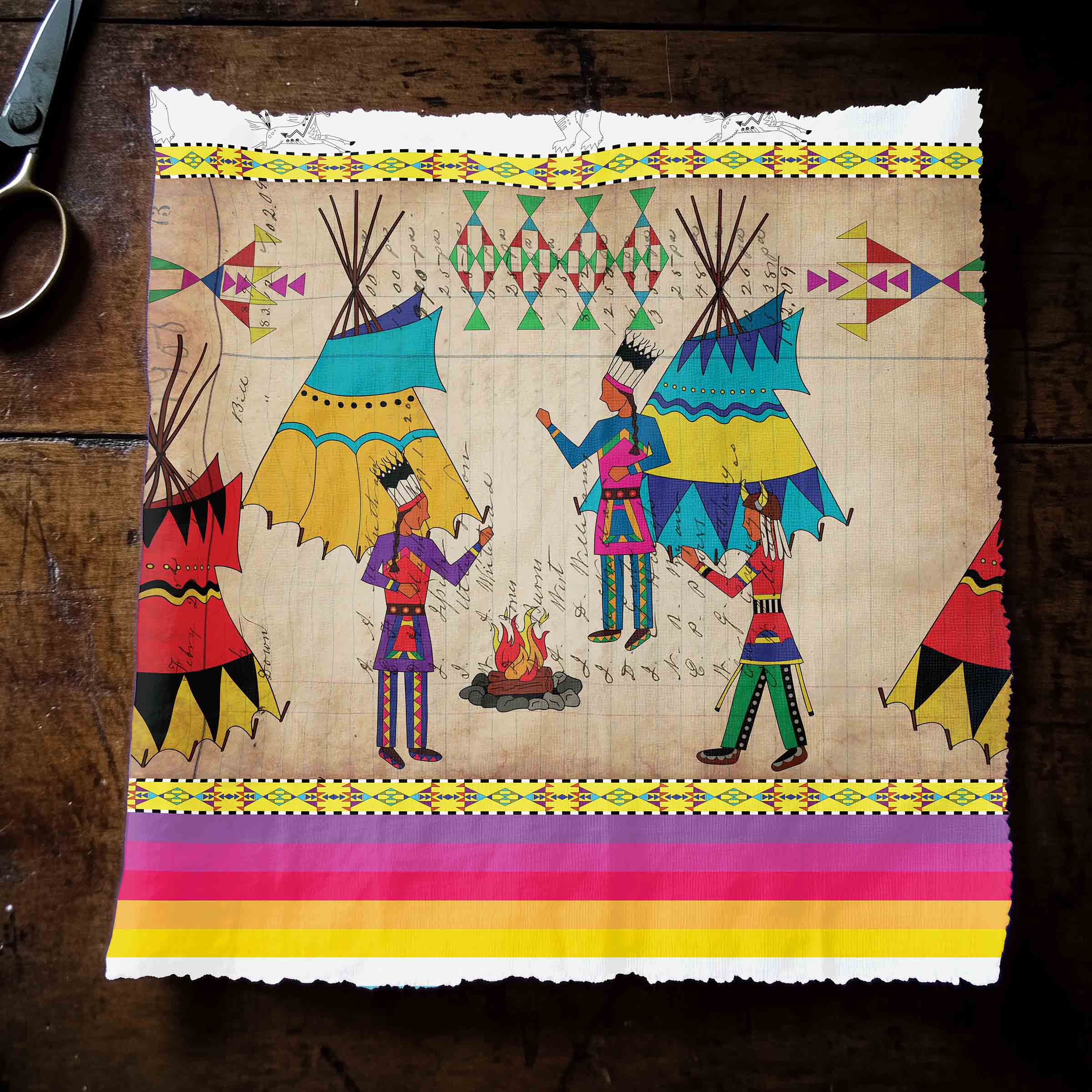 Ledger Chiefs Clay 42 inch Cotton Poplin Pre Order